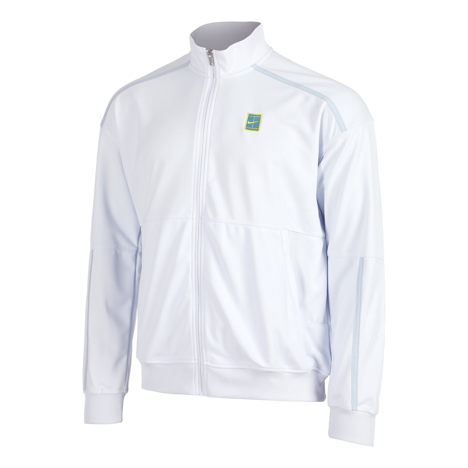 Nike Court Heritage Chaqueta De Entrenamiento Hombres-Gris Claro,Azul Claro