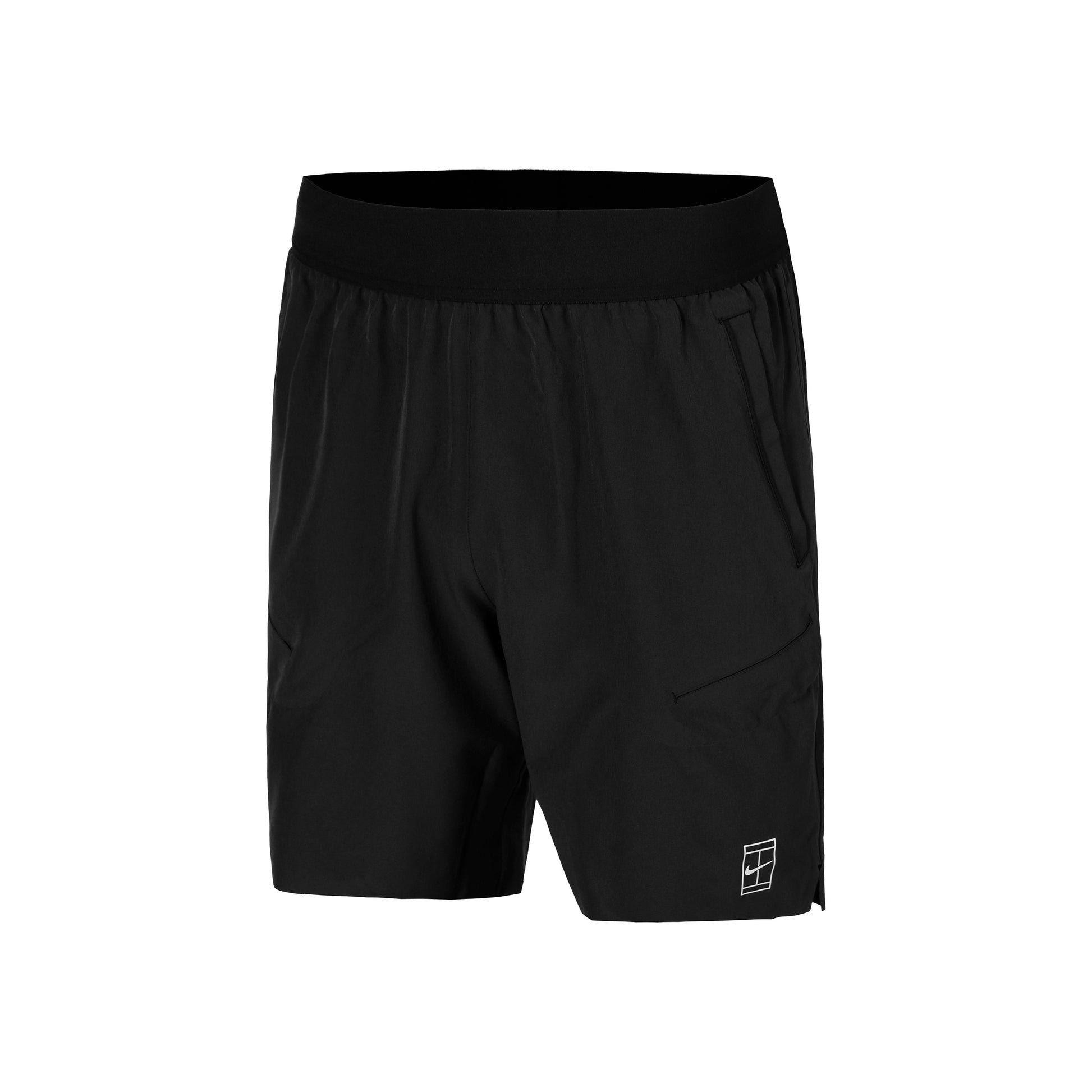 Nike Court Dri-Fit Advantage 8in Shorts Hombres-Negro,Blanco