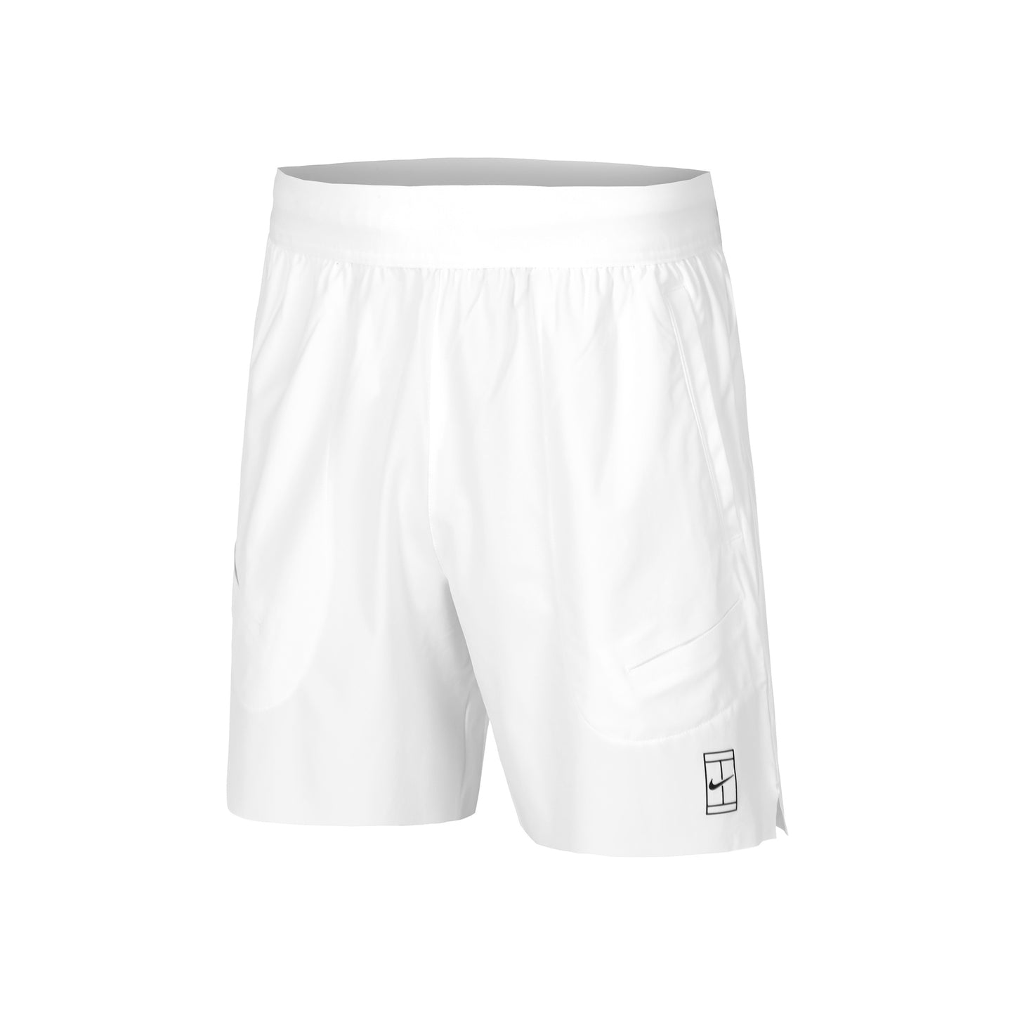 Nike Court Dri-Fit Advantage 8in Shorts Hombres-Blanco,Negro
