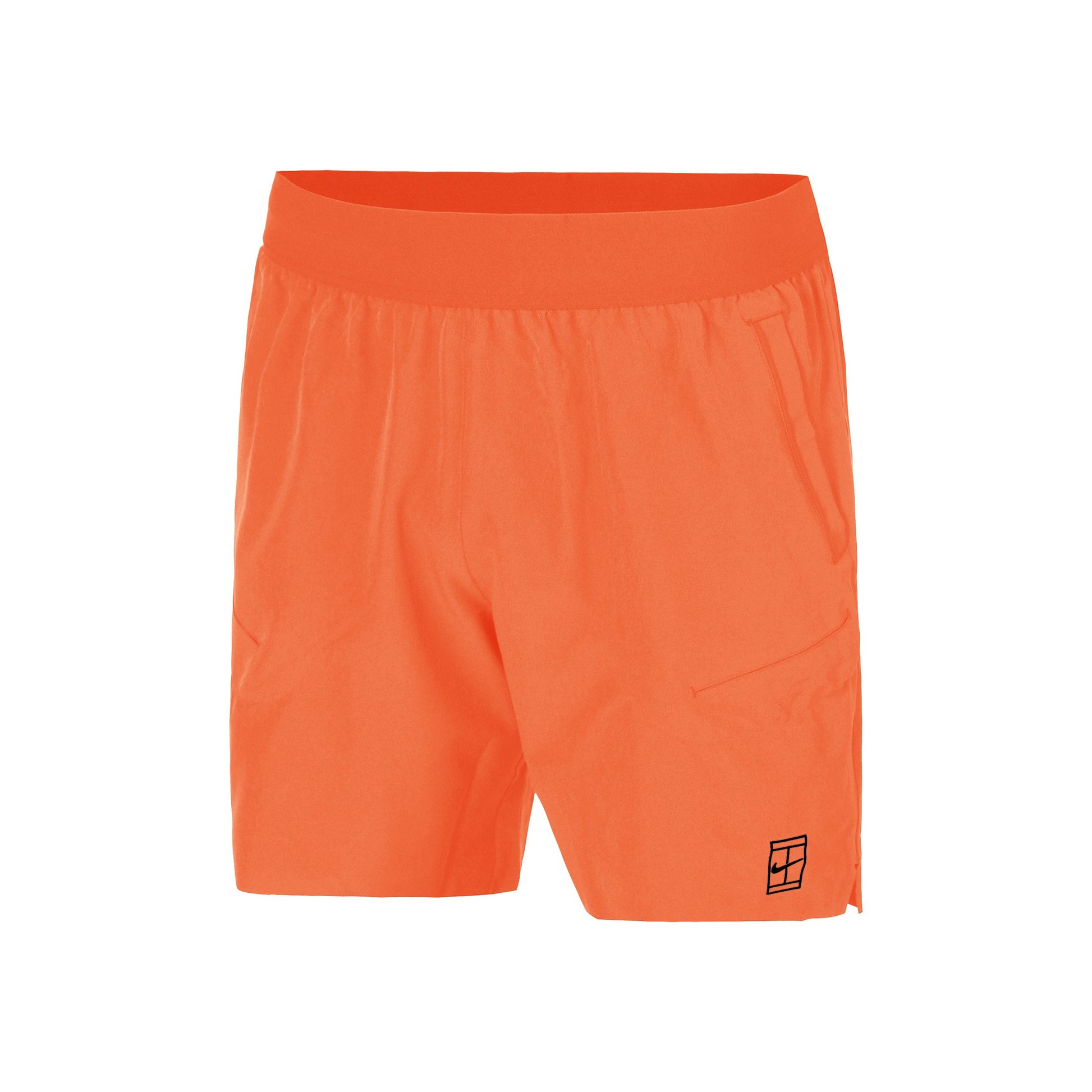 Nike Court Dri-FIT Advantage 6in Shorts Hombres - naranja, negro