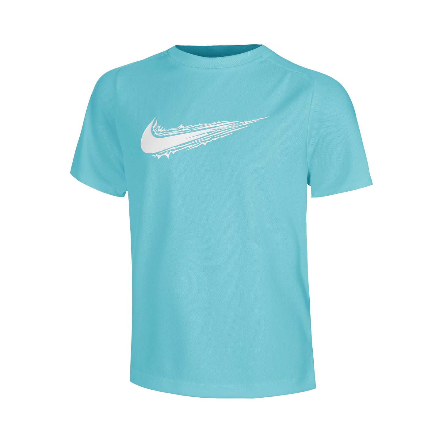 Nike Dri-Fit Multi Camiseta De Manga Corta Niños-Turquesa,Blanco