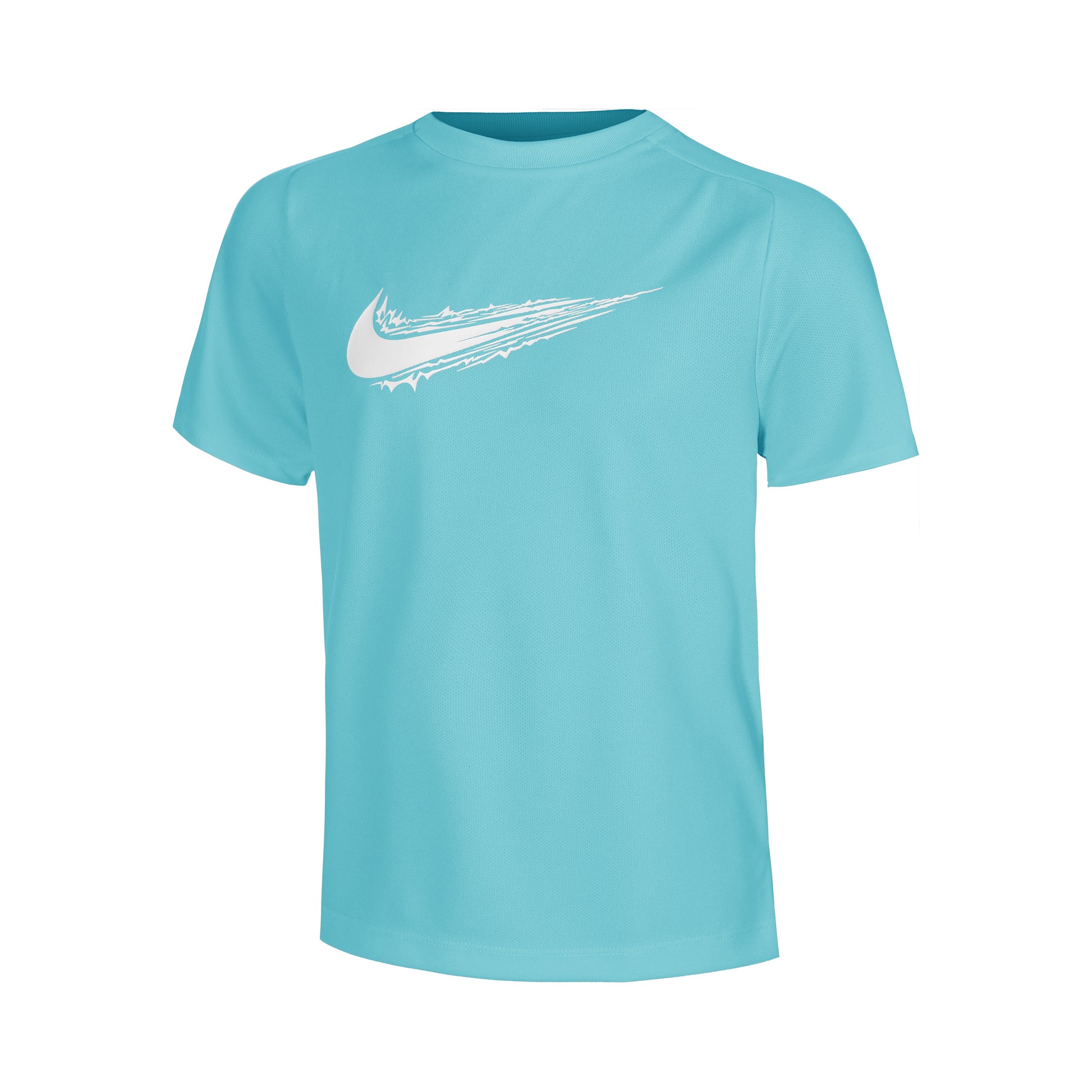 Nike Dri-Fit Multi Camiseta De Manga Corta Niños-Turquesa,Blanco