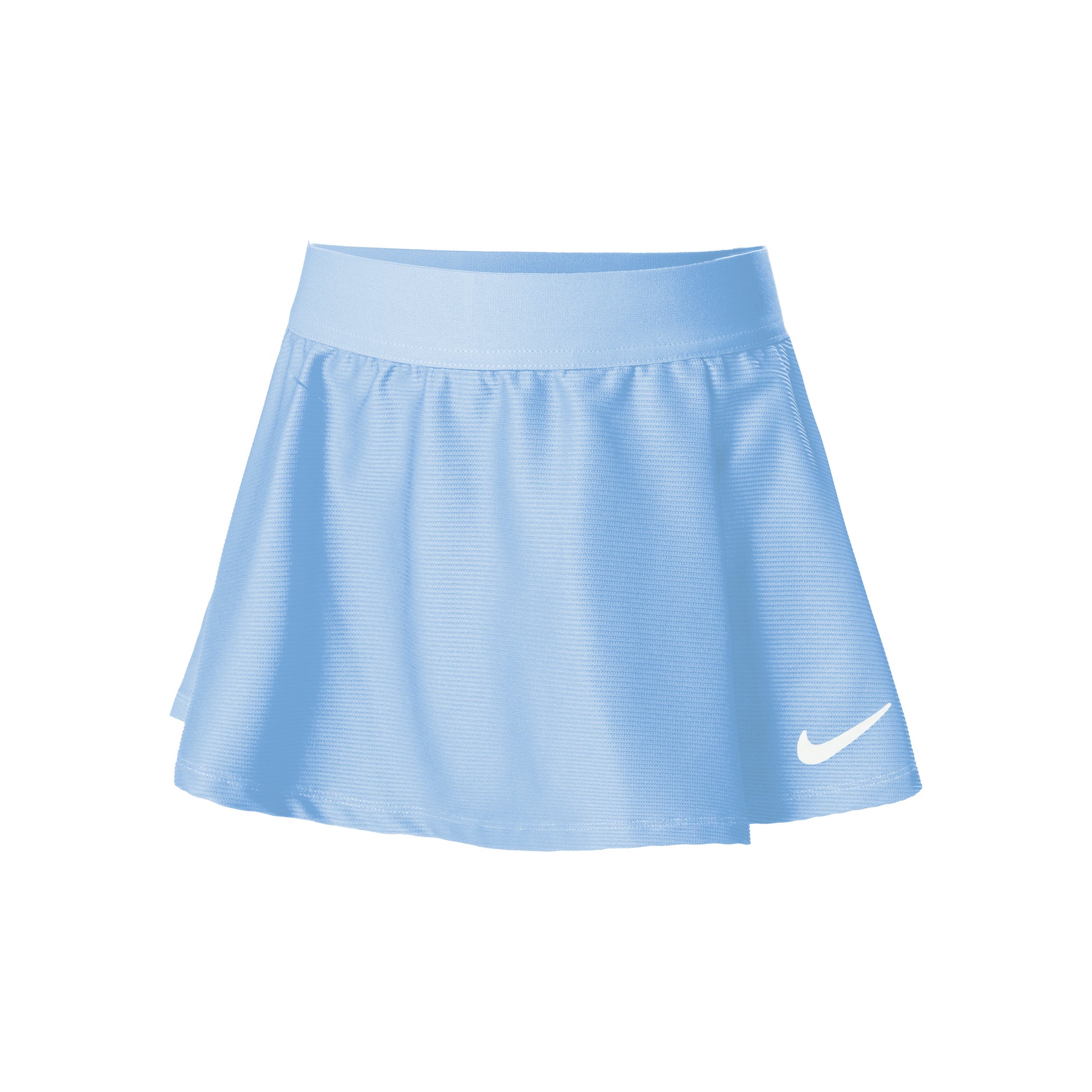 Nike Dri-Fit Victory Big Falda Chicas - azul claro, blanco