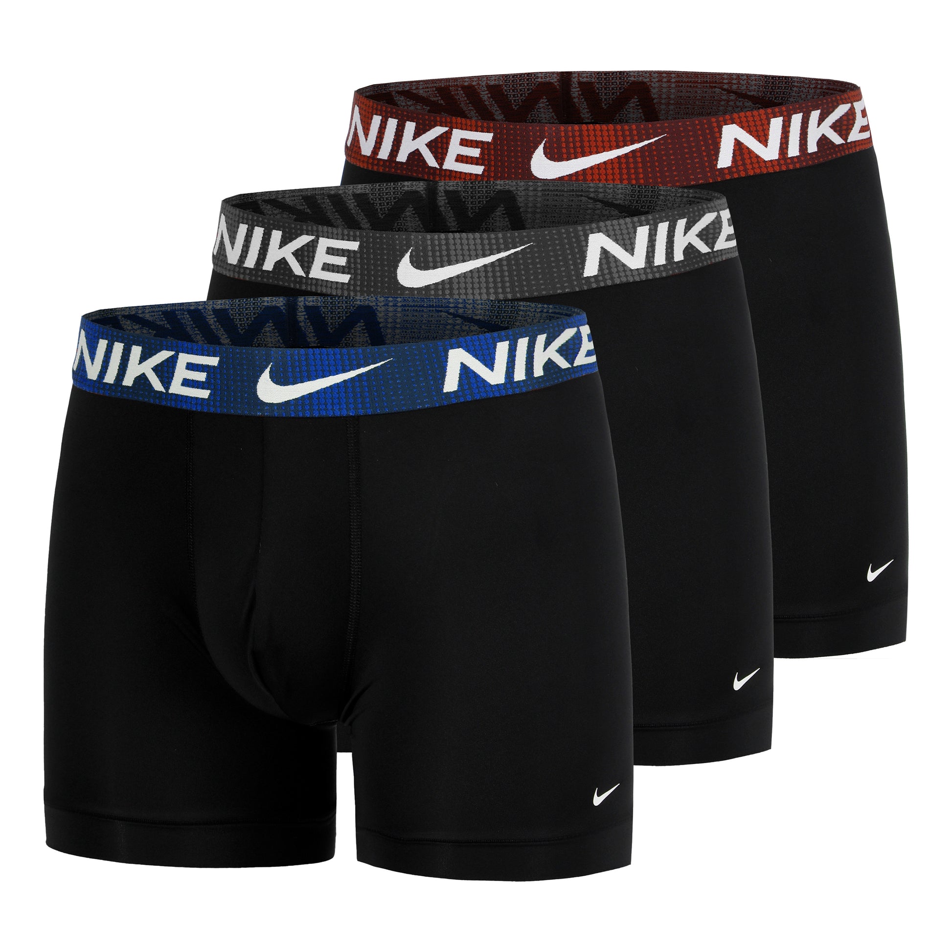 Nike Essential Micro Calzoncillos tipo bóxer Pack de 3 Hombres - negro, oliva