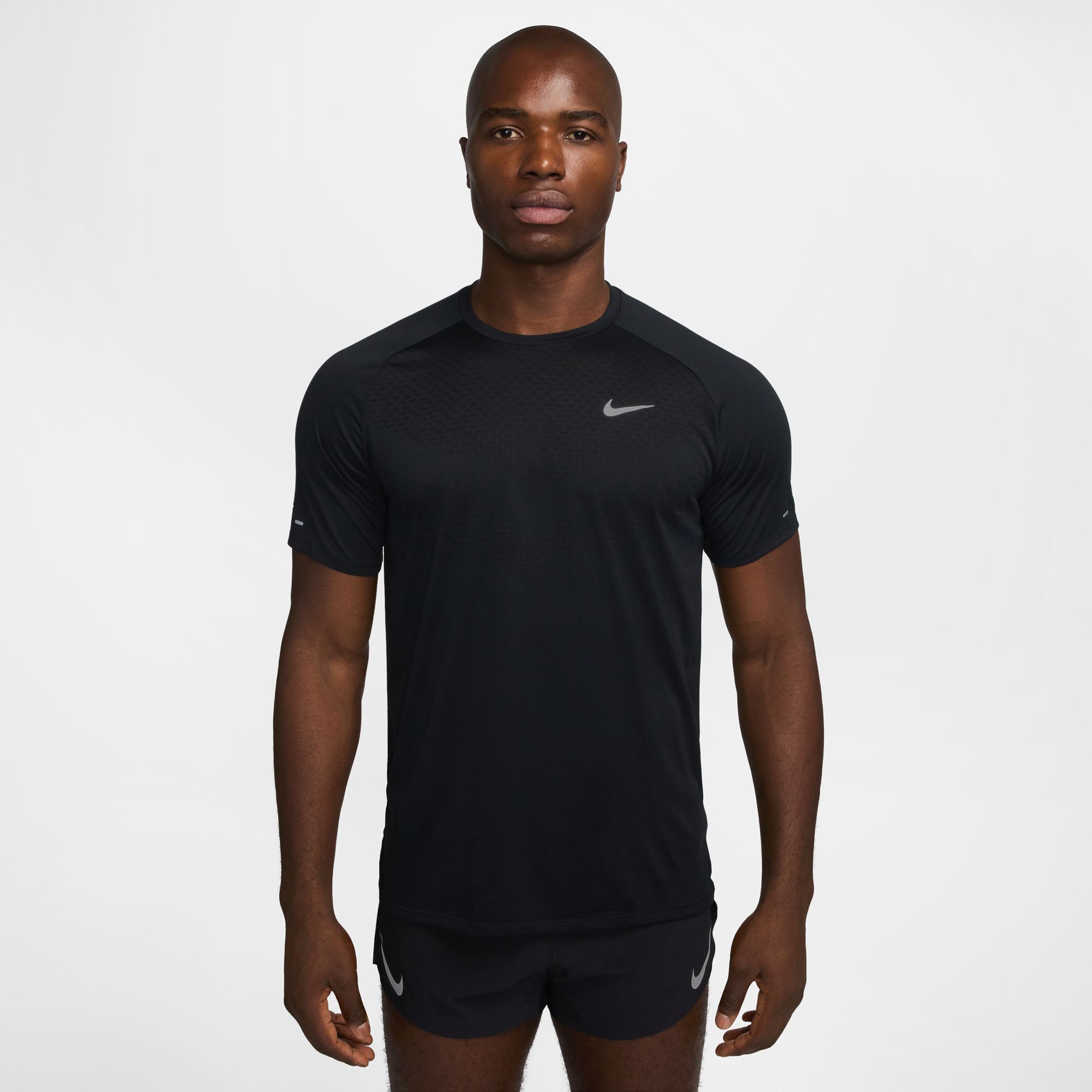 Nike Stride Camiseta de running Hombres - negro