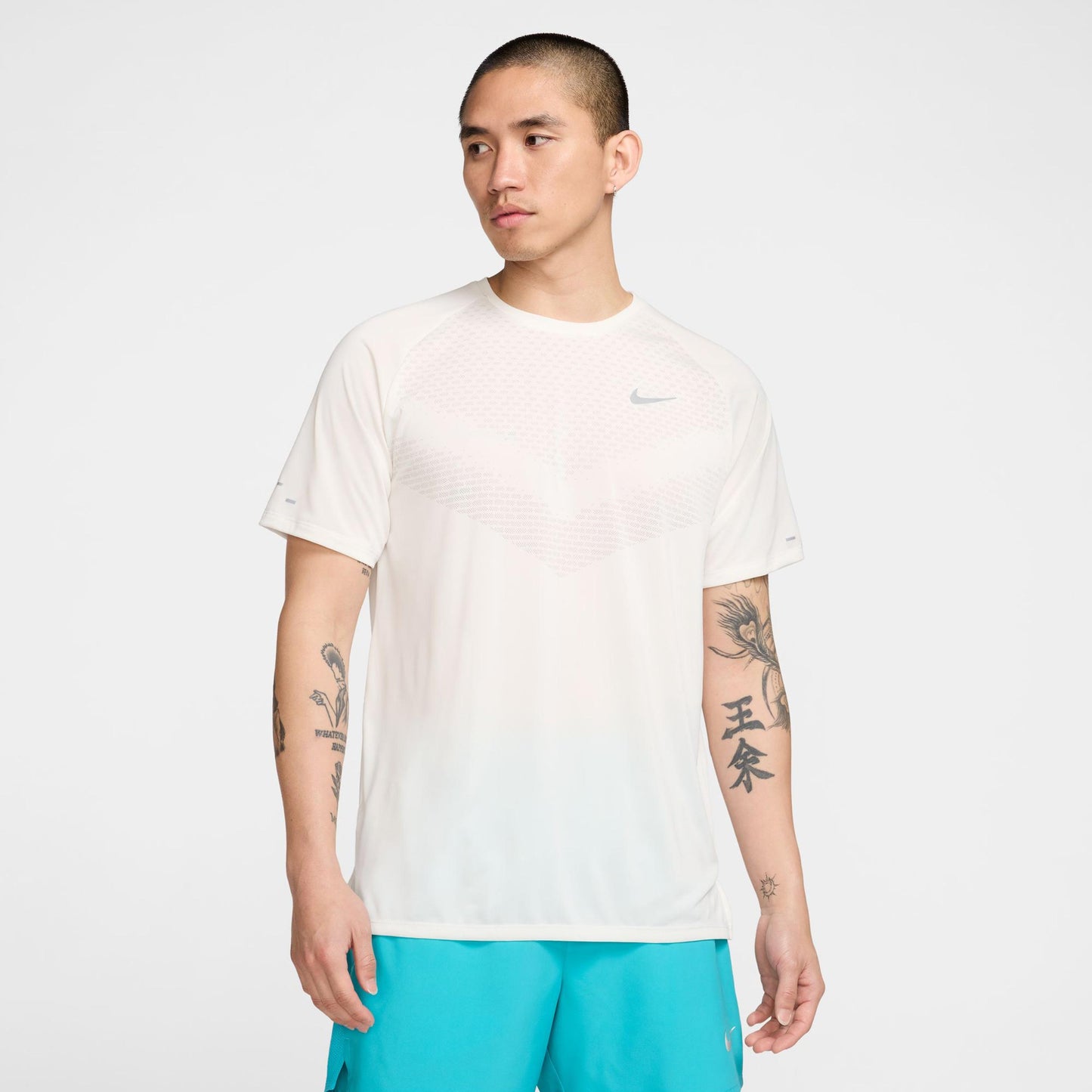 Nike Stride Camiseta de running Hombres - crema