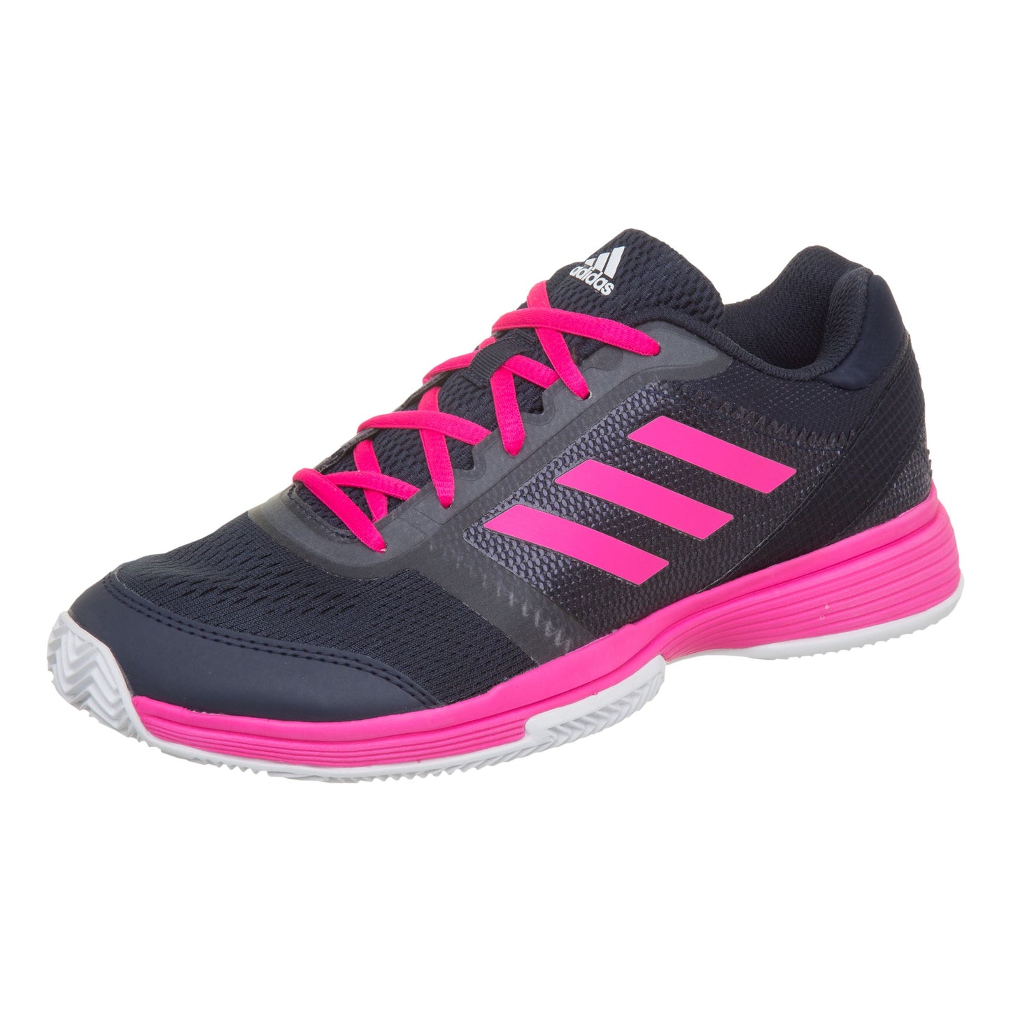 adidas Barricade Club Zapatilla tierra batida Mujeres - azul oscuro, rosa
