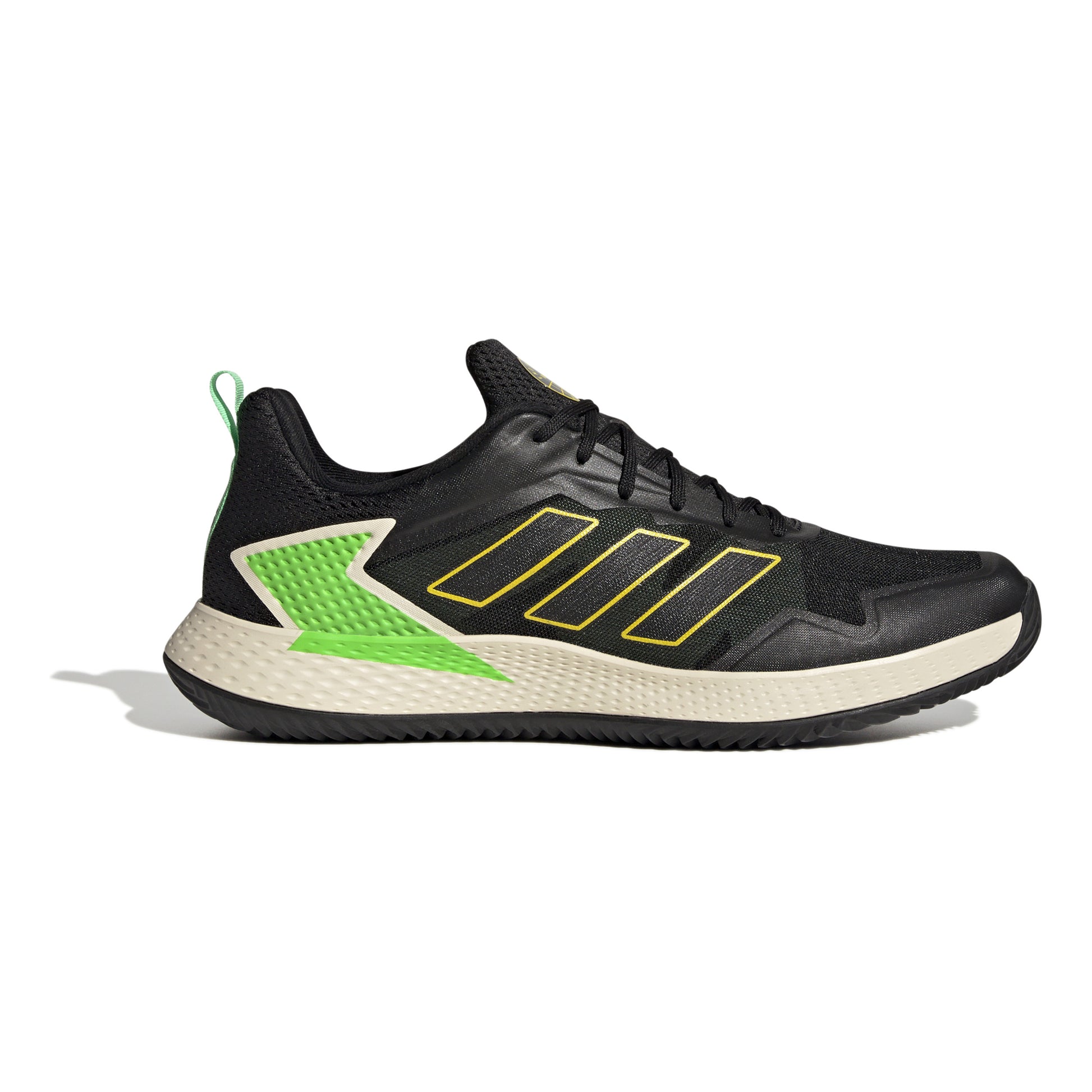 adidas Defiant Speed Zapatilla tierra batida Hombres - negro, verde neón