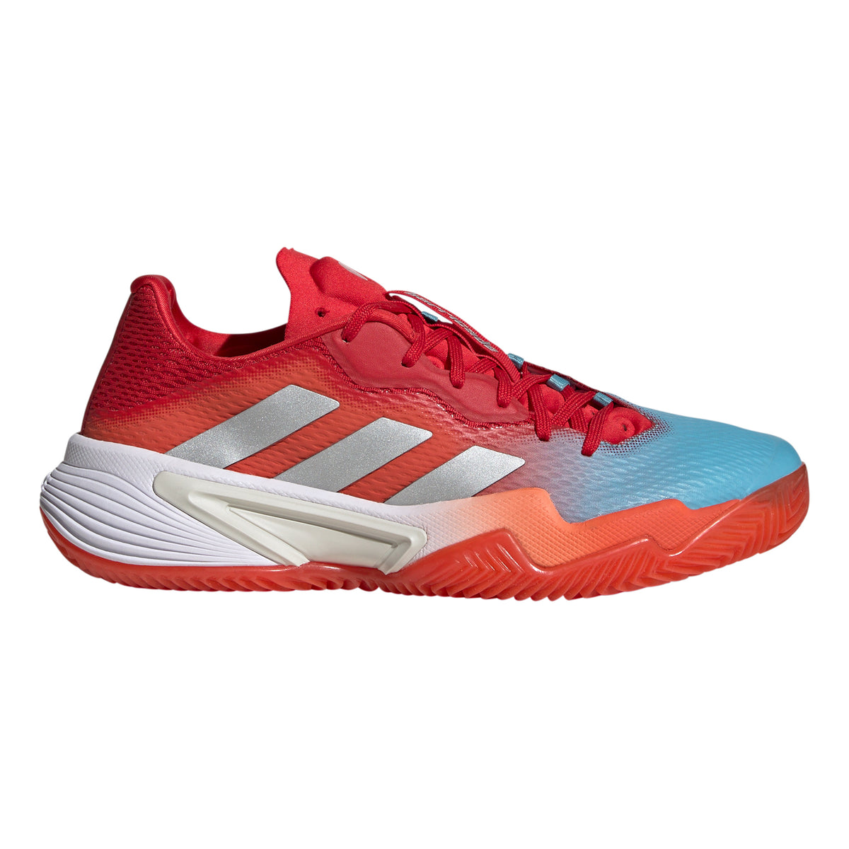 adidas Barricade Zapatilla tierra batida Mujeres - rojo, blanco
