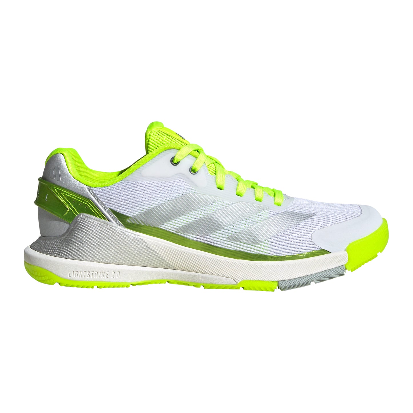 adidas Crazyquick LS Zapatilla de pádel Mujeres - blanco, amarillo neón
