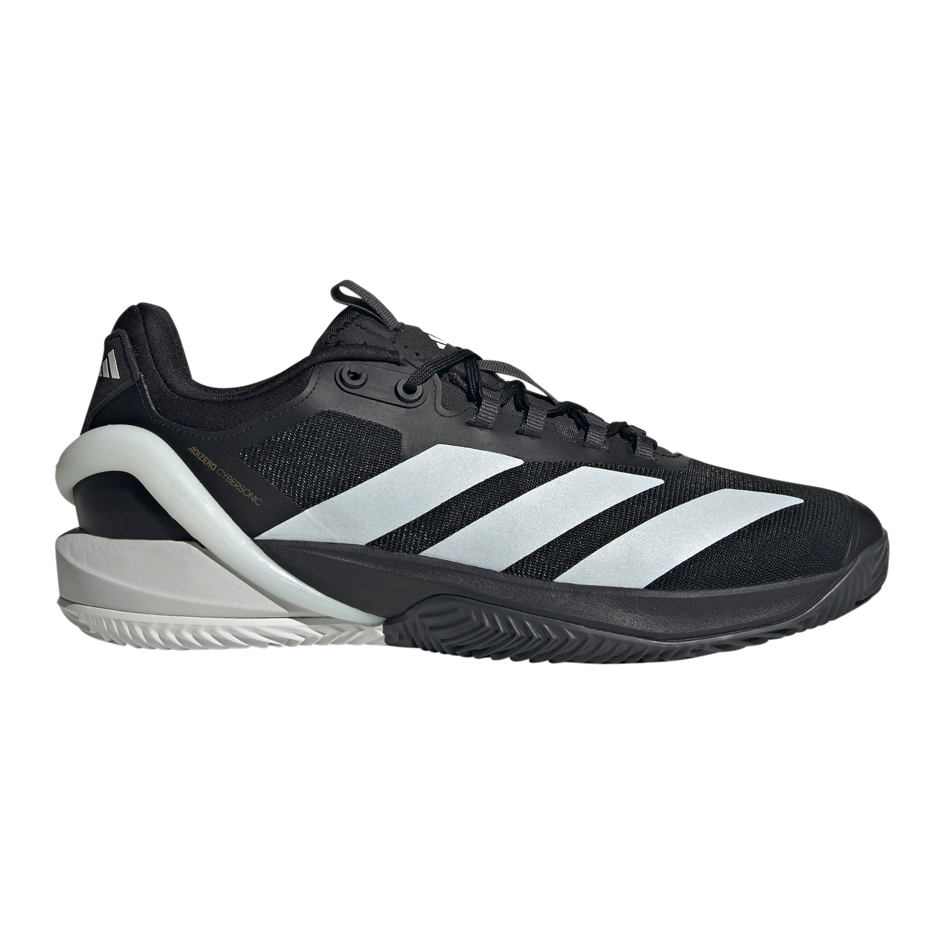 adidas Adizero Cybersonic Zapatilla tierra batida Hombres - negro, plateado