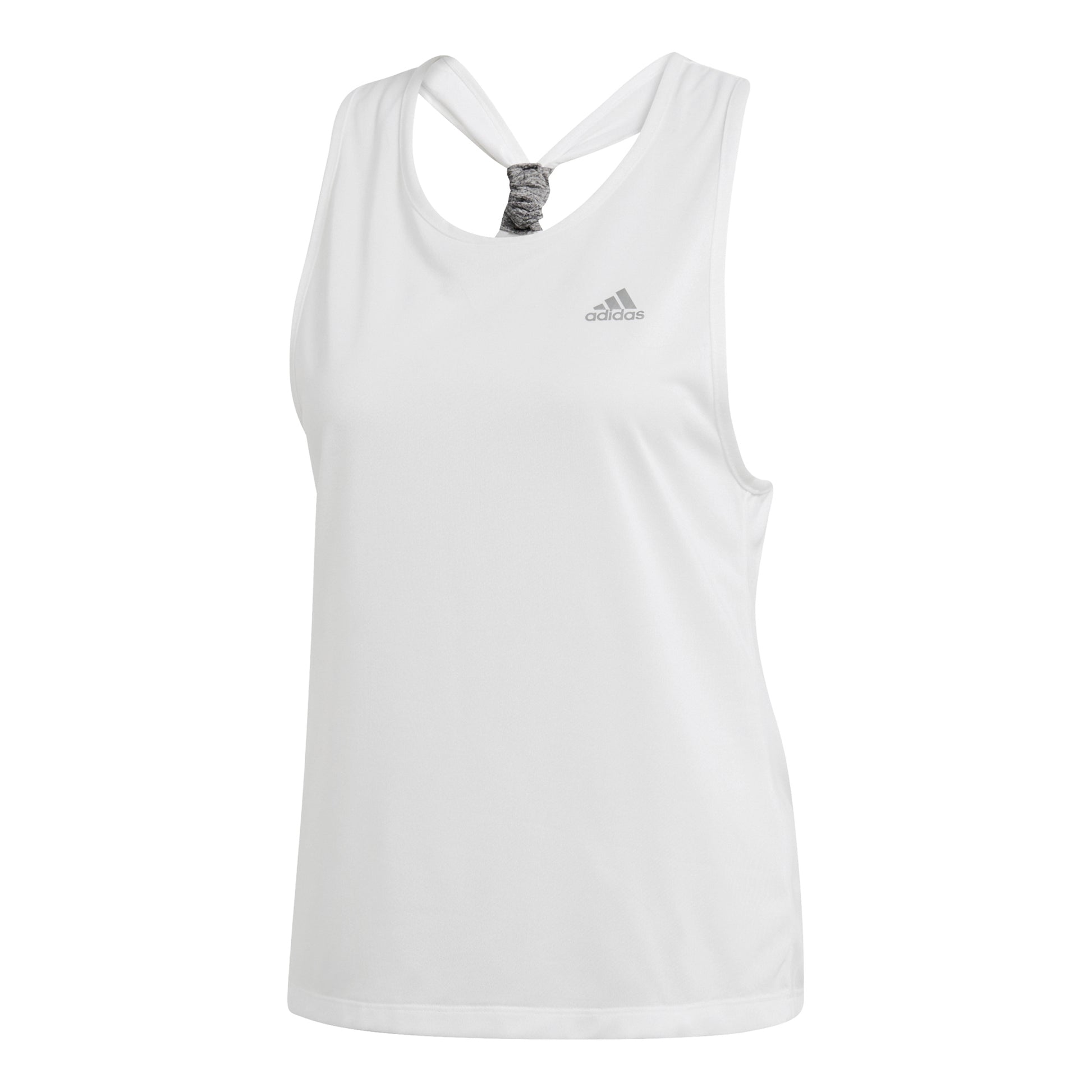 adidas Tie Camiseta de tirantes Mujeres - blanco, plateado