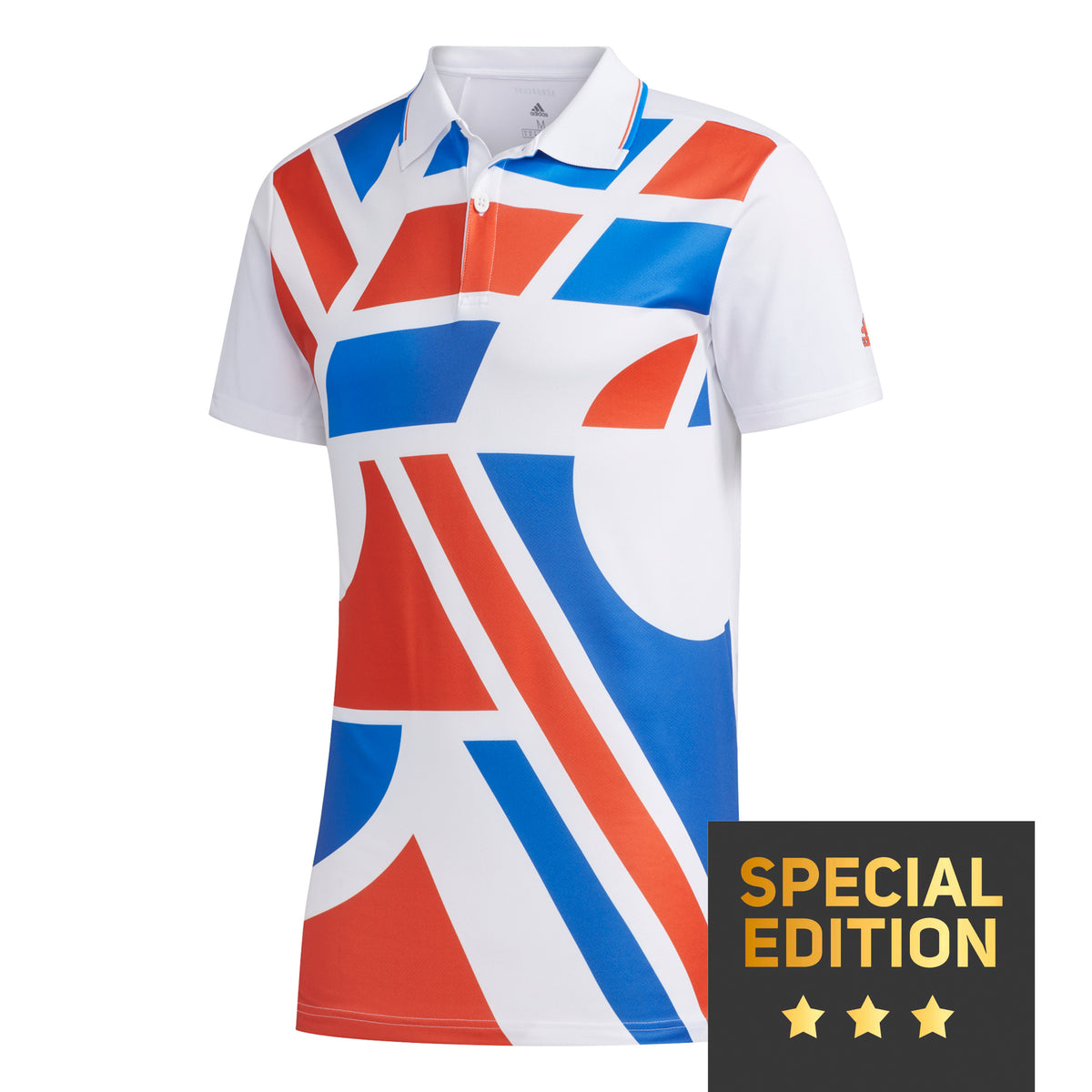 adidas Graphic Polo Hombres - blanco, azul