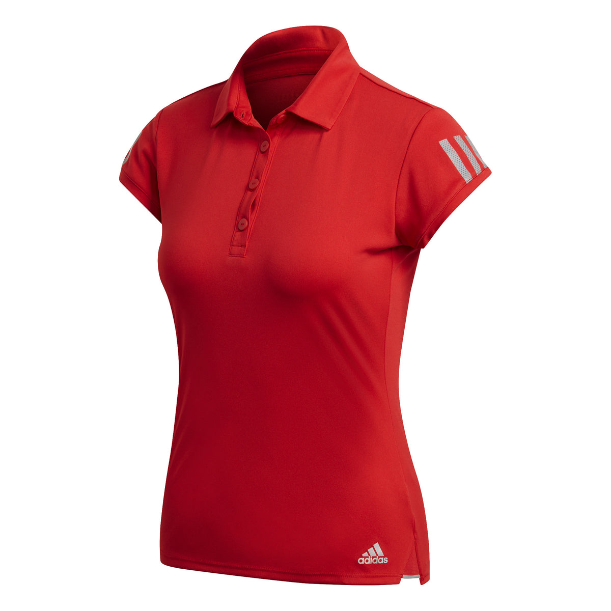 adidas 3Stripes Polo Mujeres - rojo, gris