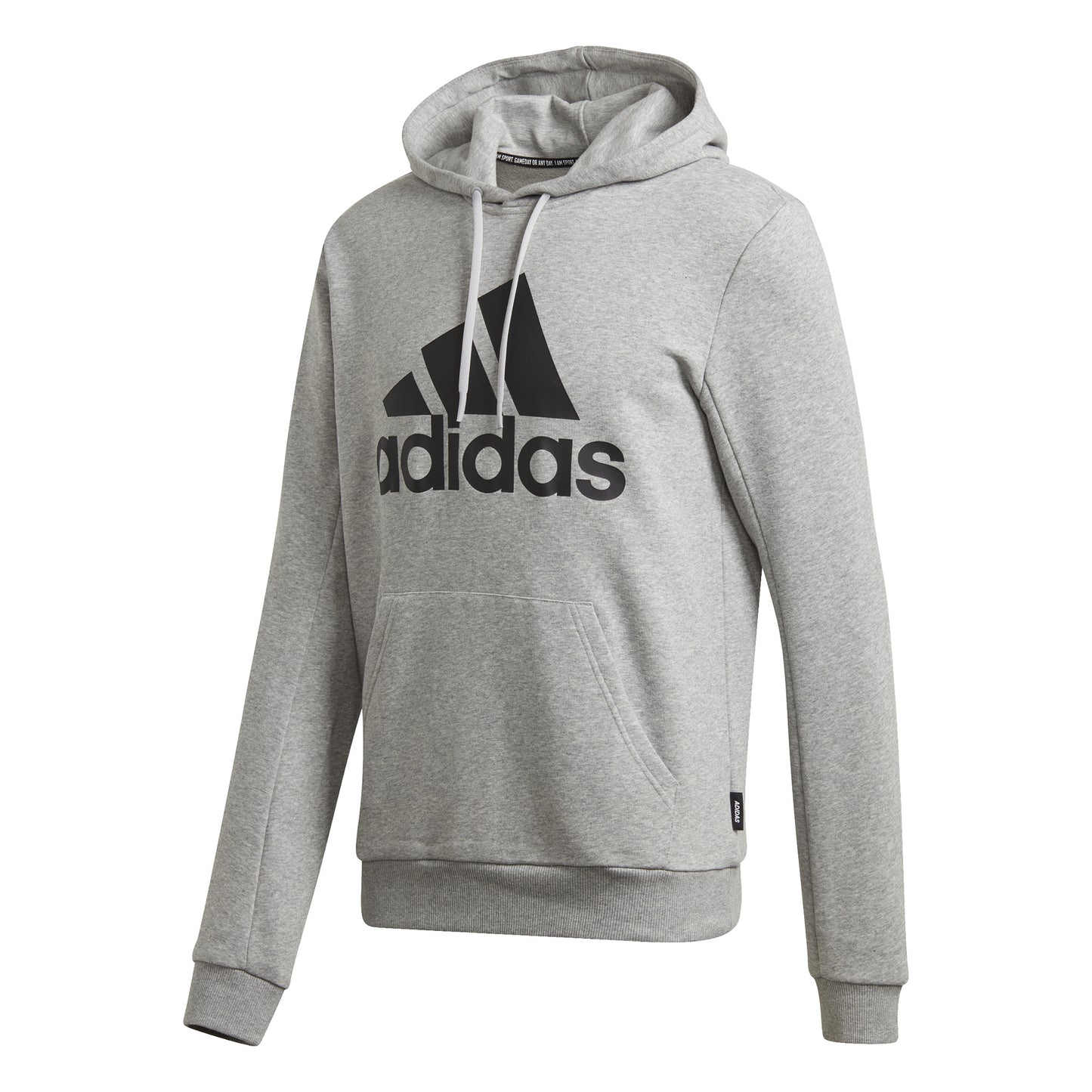 adidas Must Have Badge of Sport Sudadera con capucha Hombres - gris claro, negro