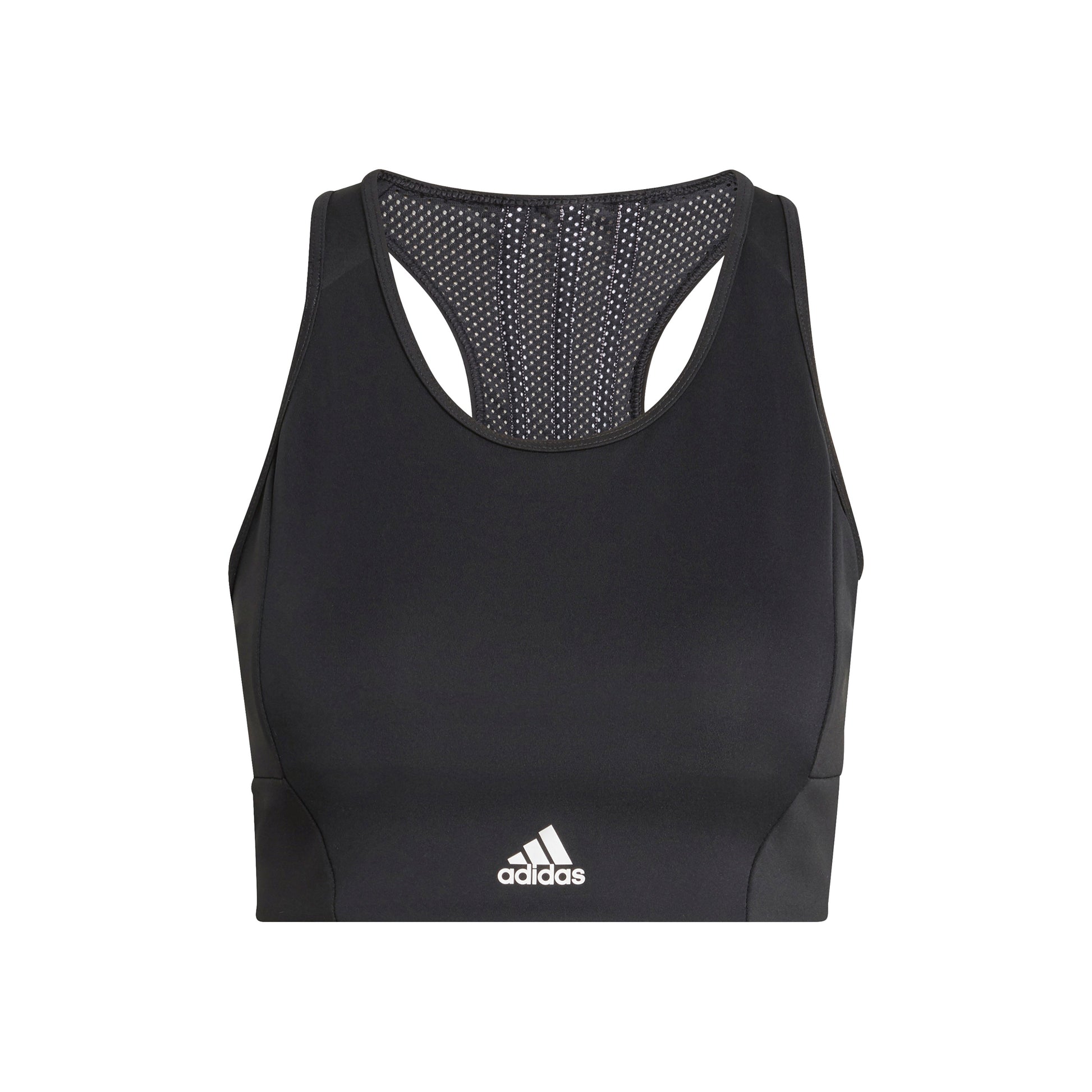 adidas 3Stripes Sujetador deportivo Mujeres - negro, blanco