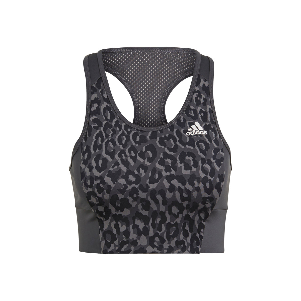 adidas Leo Sujetador deportivo Mujeres - gris oscuro, negro