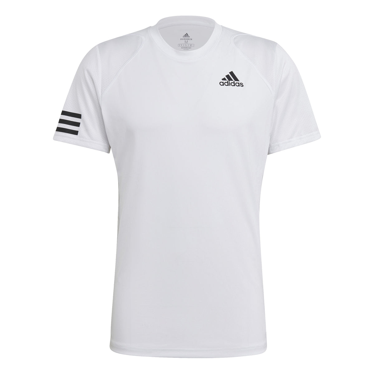 adidas Club 3 Stripes Camiseta de manga corta Hombres - blanco, negro