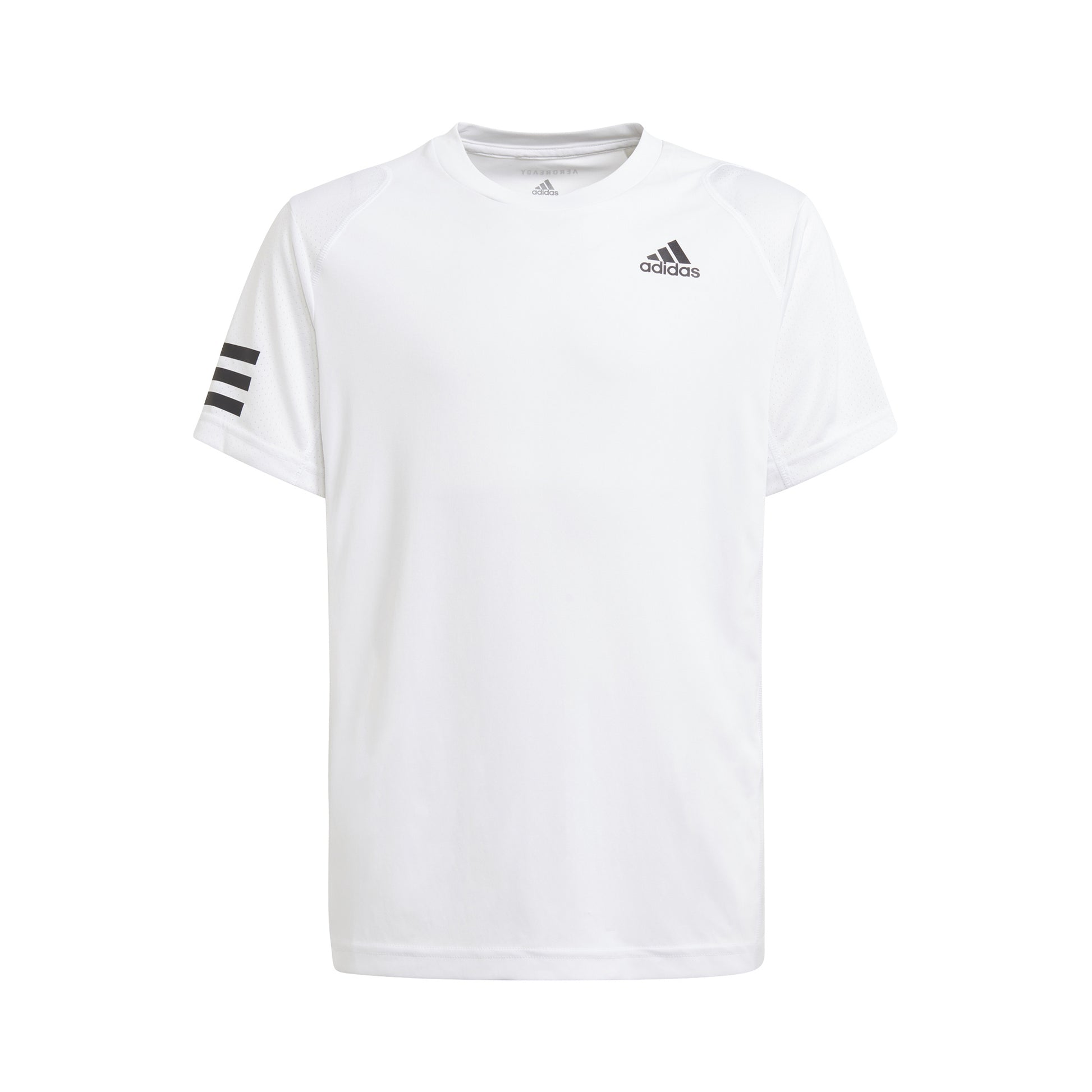 adidas Club 3 Stripes Camiseta de manga corta Chicos - blanco, negro