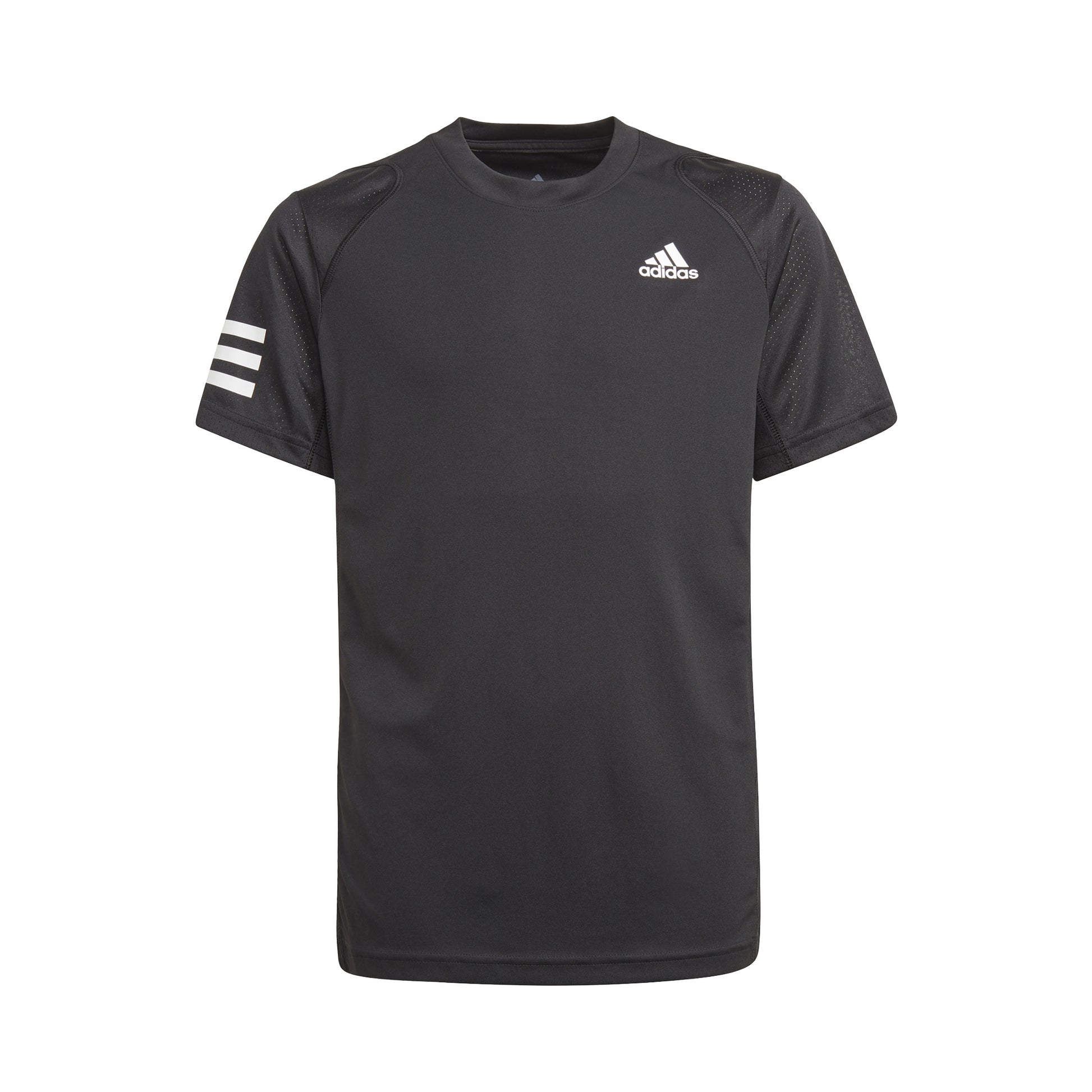 adidas Club 3 Stripes Camiseta de manga corta Chicos - negro, blanco