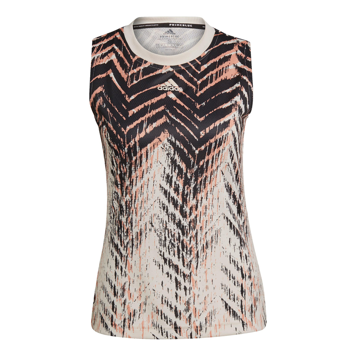 adidas Primeblue Match Camiseta de tirantes Mujeres - crema, negro