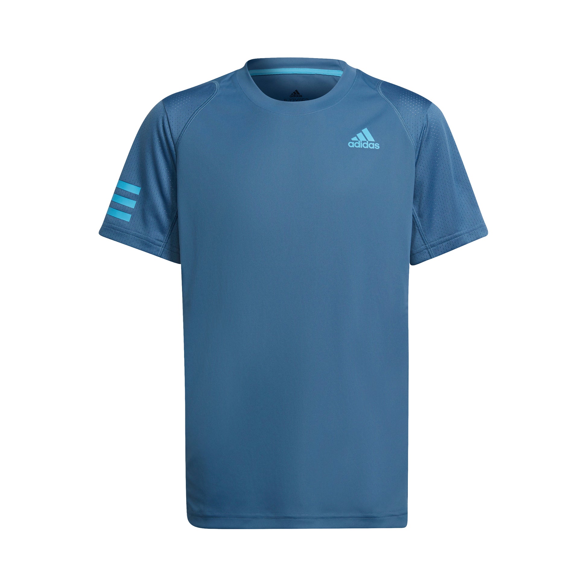 adidas Club 3 Stripes Camiseta de manga corta Chicos - azul,