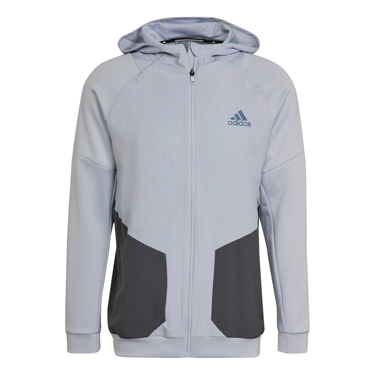 adidas Training Sudadera con cremallera Hombres - plateado, gris