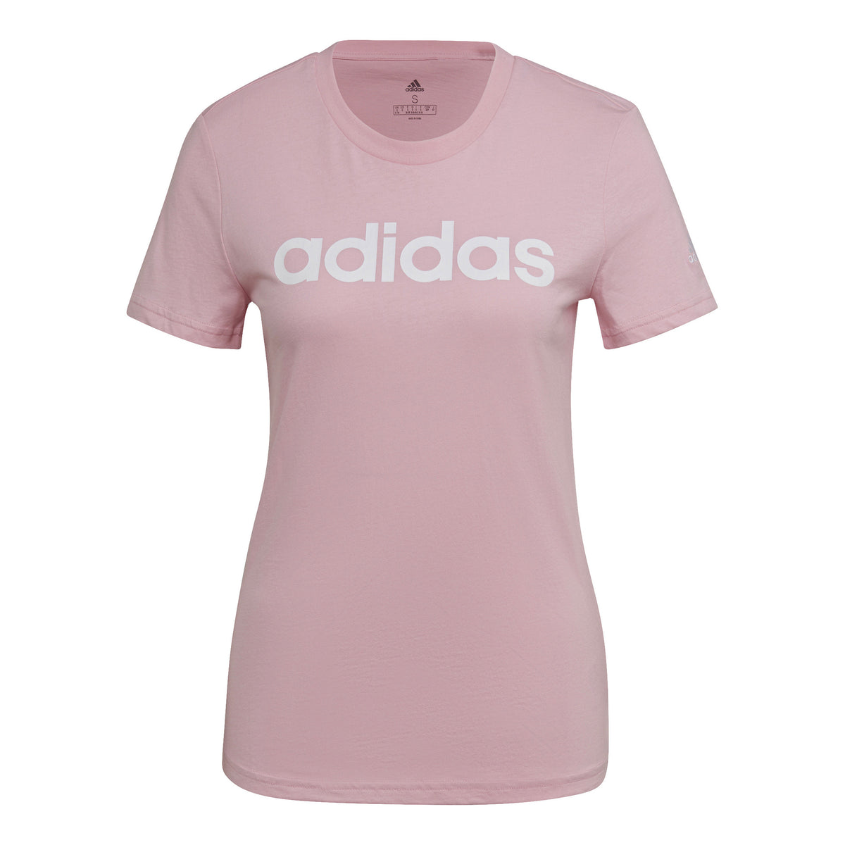 adidas Linear Camiseta de manga corta Mujeres - rosa,