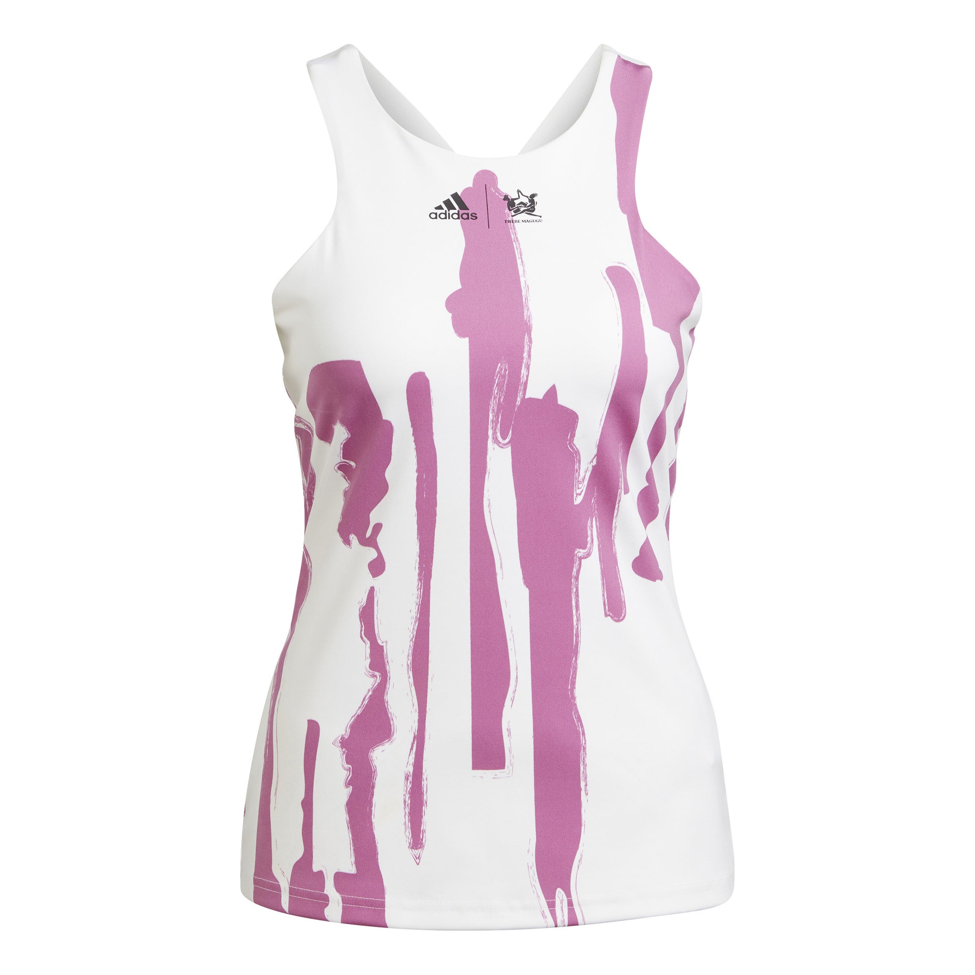 adidas New York Y Camiseta De Tirantes Mujeres-Blanco,Lila