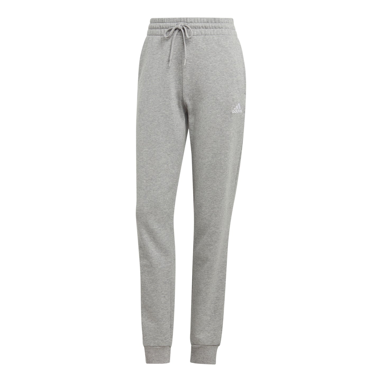 adidas Essentials Linear French Terry Cuffed Pantalón De Entrenamiento Mujeres-Gris Claro,Blanco