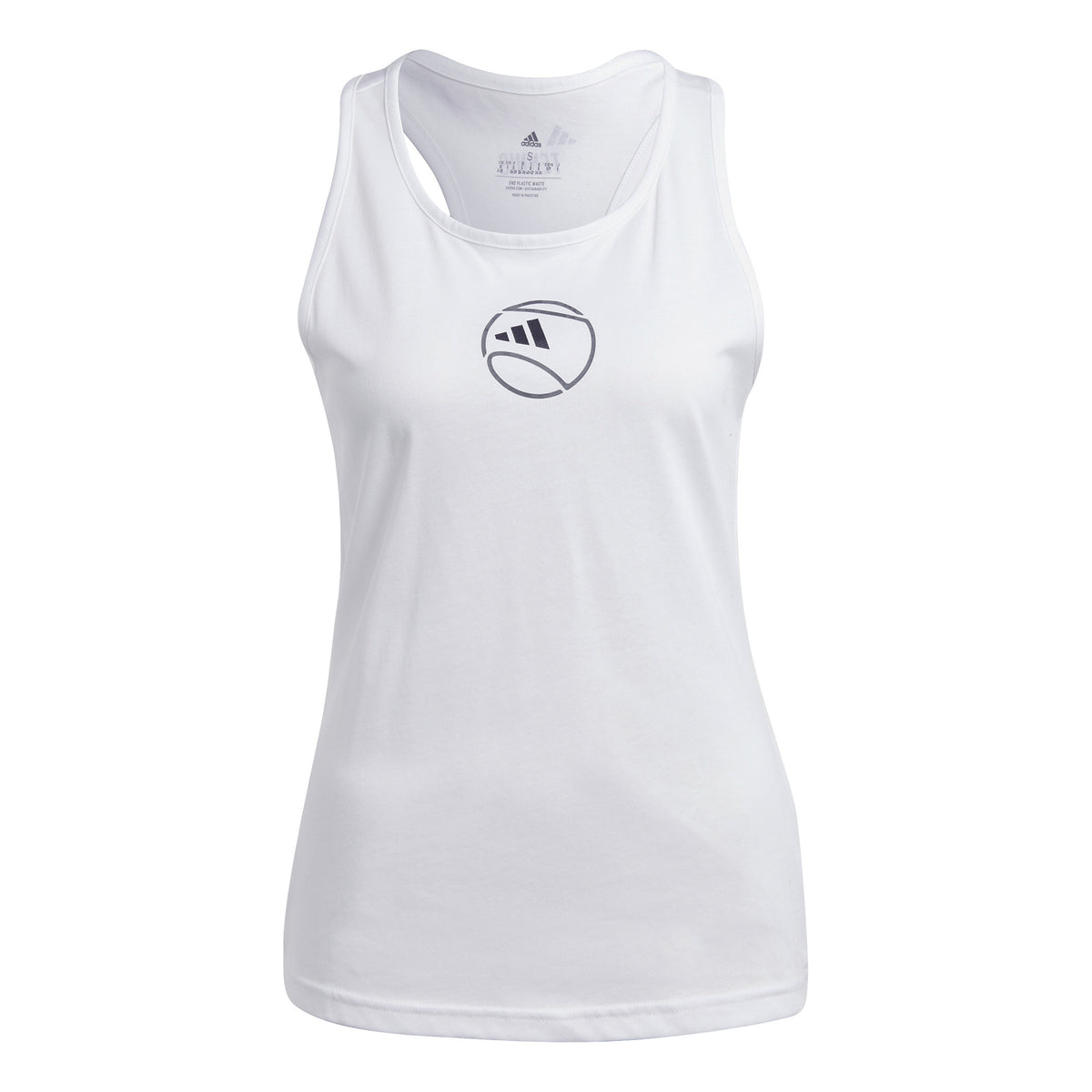 adidas AEROREADY Graphic Camiseta de tirantes Mujeres - blanco,