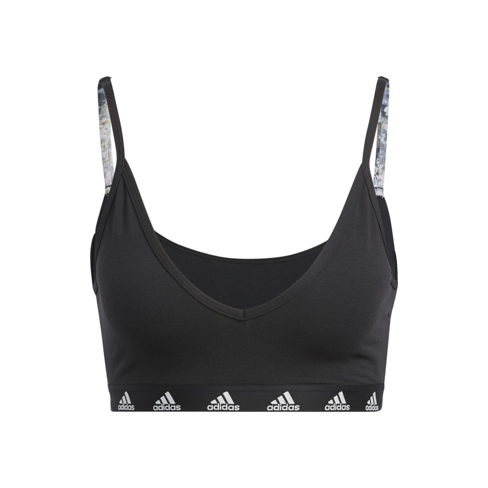 adidas Purebare Light Support Sujetador deportivo Mujeres - negro, blanco