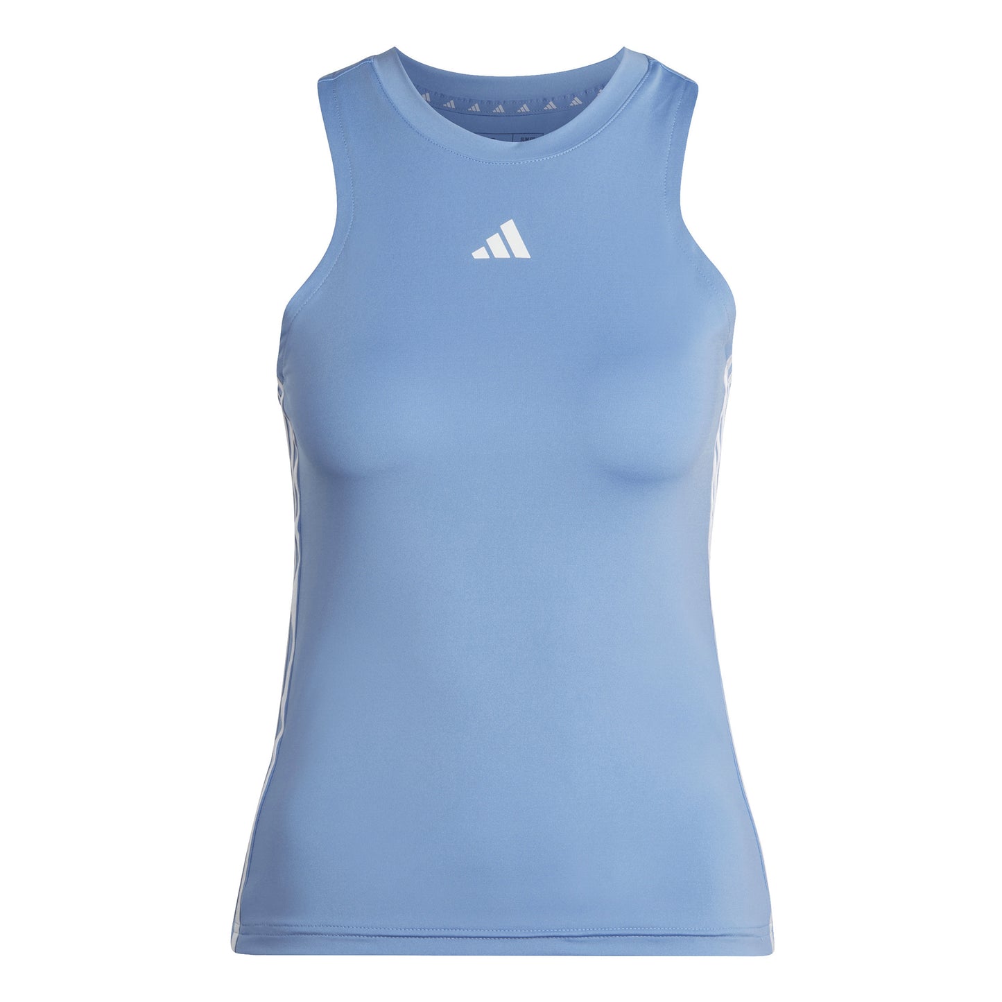 adidas Training  Regular 3-Stripes Camiseta de tirantes Mujeres - azul claro, blanco