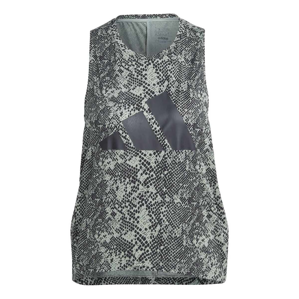 adidas Train Icons Allover Print Camiseta de manga corta Mujeres - gris claro, negro