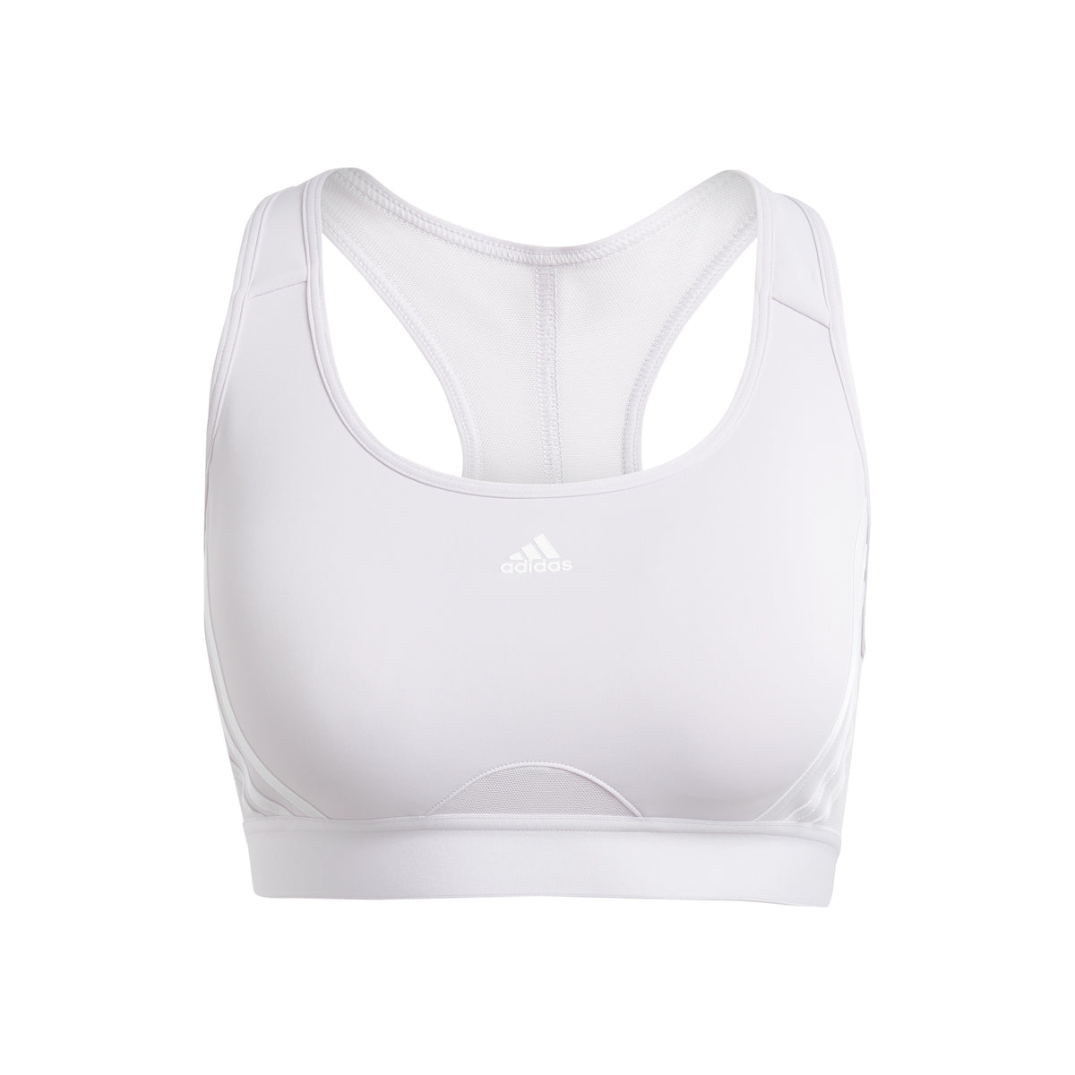 adidas Powerreact Medium Support 3 Sujetador deportivo Mujeres - rosa, blanco