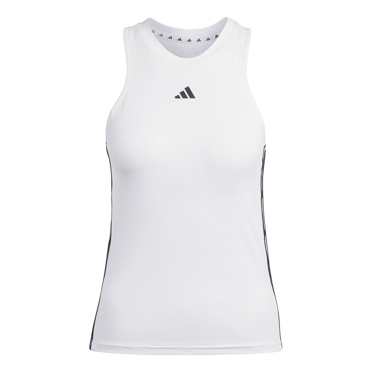 adidas AEROREADY Train Regular 3-Stripes Camiseta de tirantes Mujeres - blanco, negro