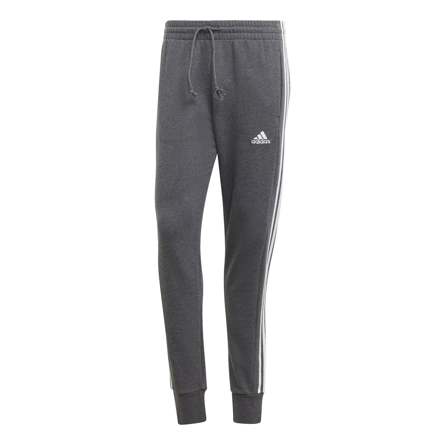adidas French Terry Tapered Cuff 3-Stripes Pantalón de entrenamiento Hombres - gris, blanco
