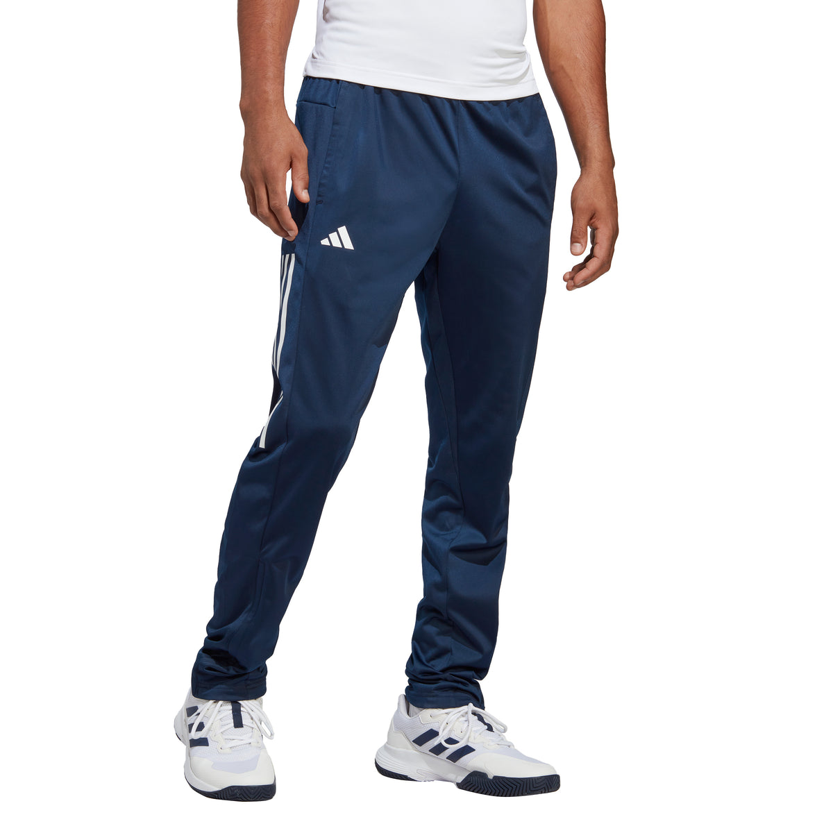 adidas 3Stripes Knitted Pantalón de entrenamiento Hombres - azul oscuro