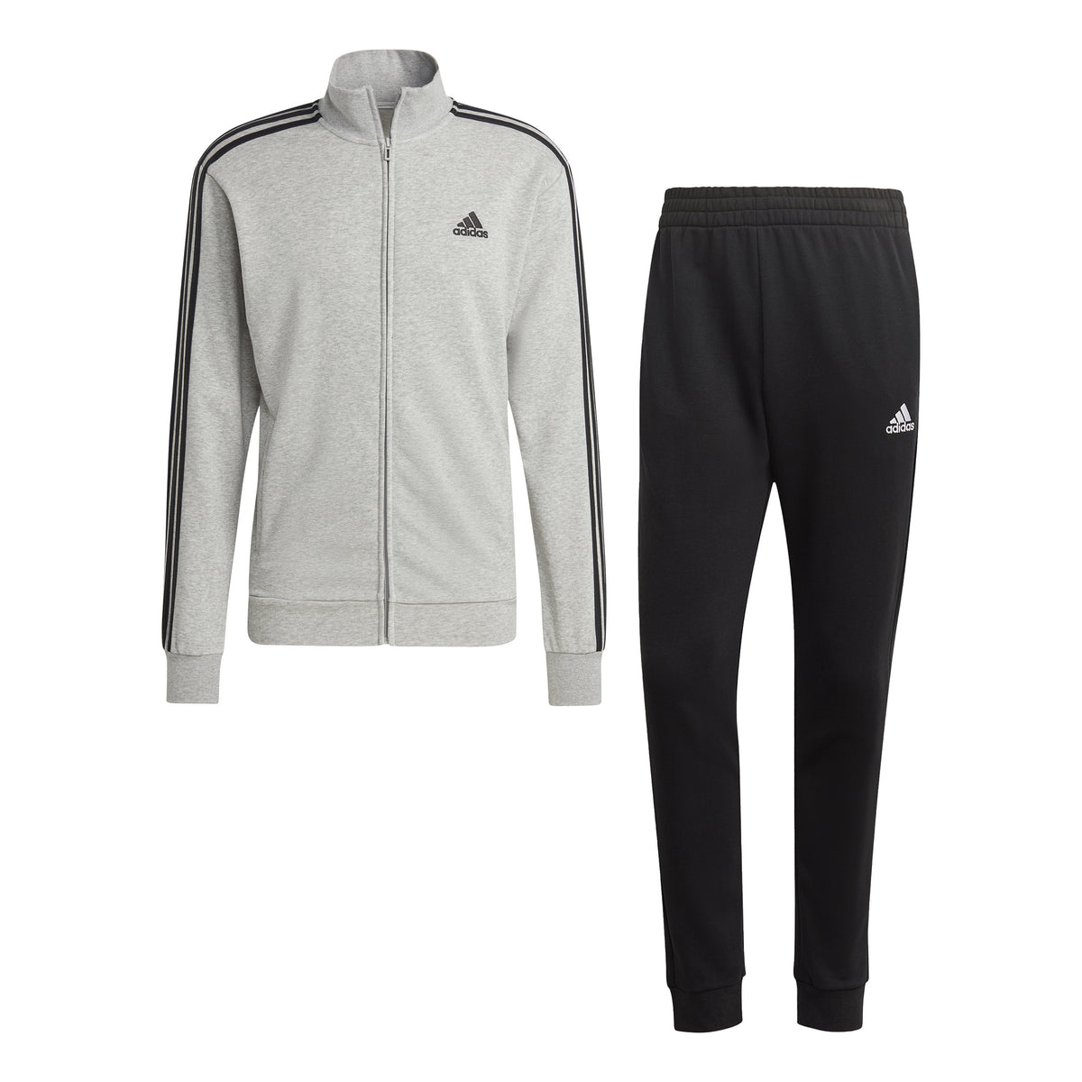 adidas 3Stripes Chándal Hombres - gris, negro