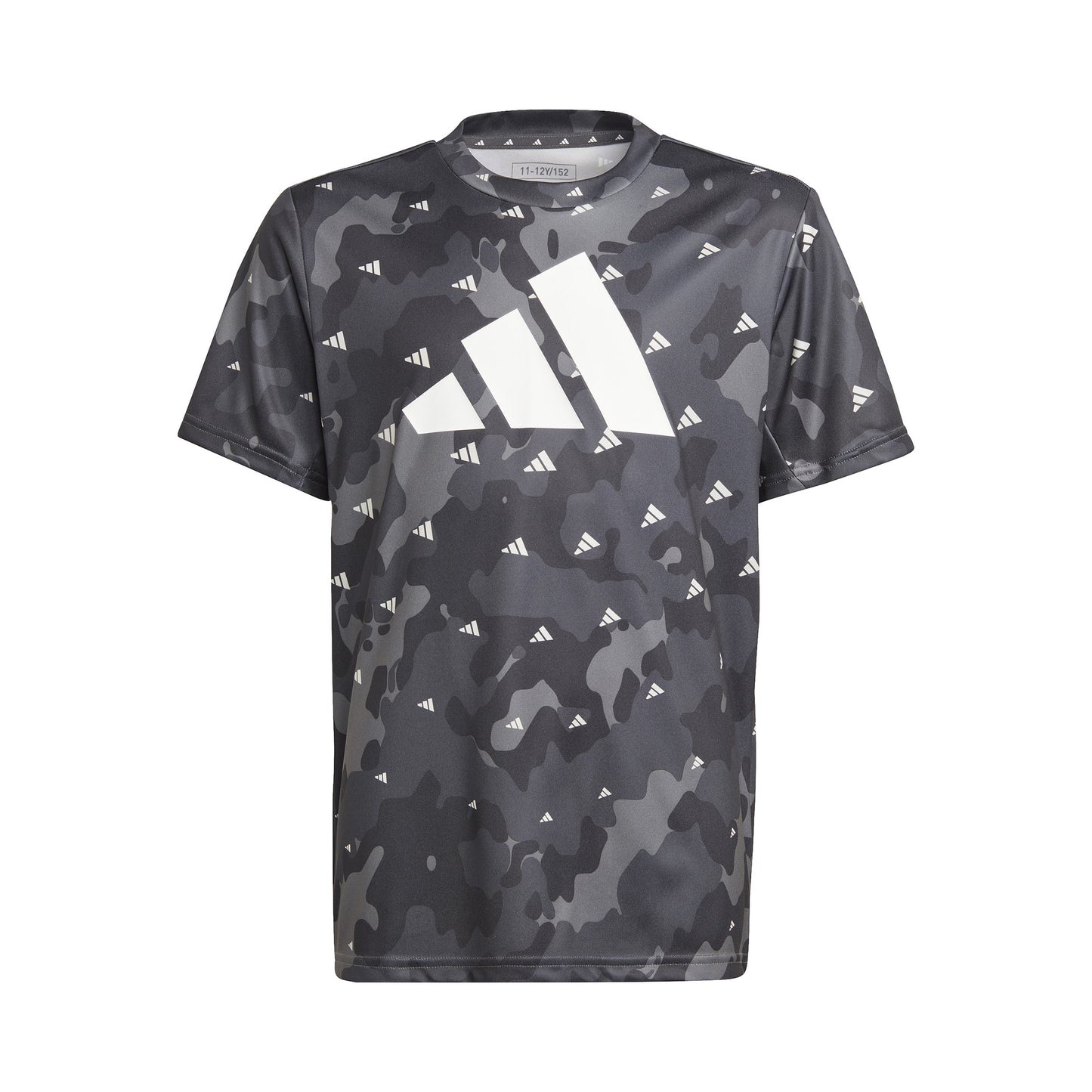 adidas Seasonal Aeroready All Over Print Camiseta de manga corta Chicos - gris oscuro, blanco