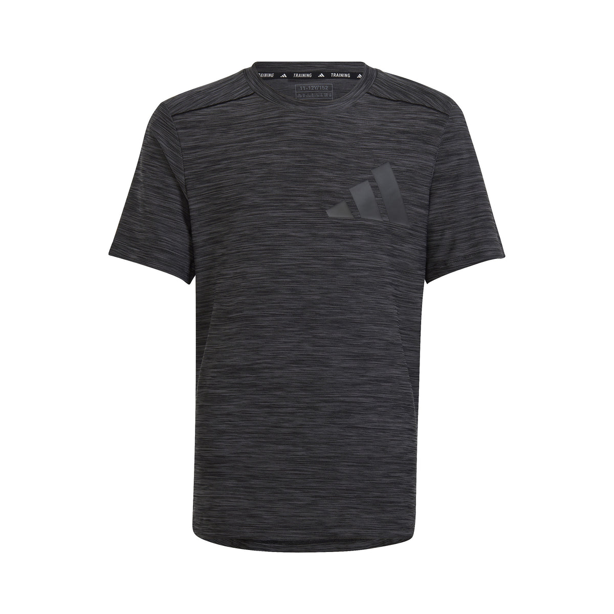 adidas AEROREADY Heather Camiseta de manga corta Chicos - gris oscuro,
