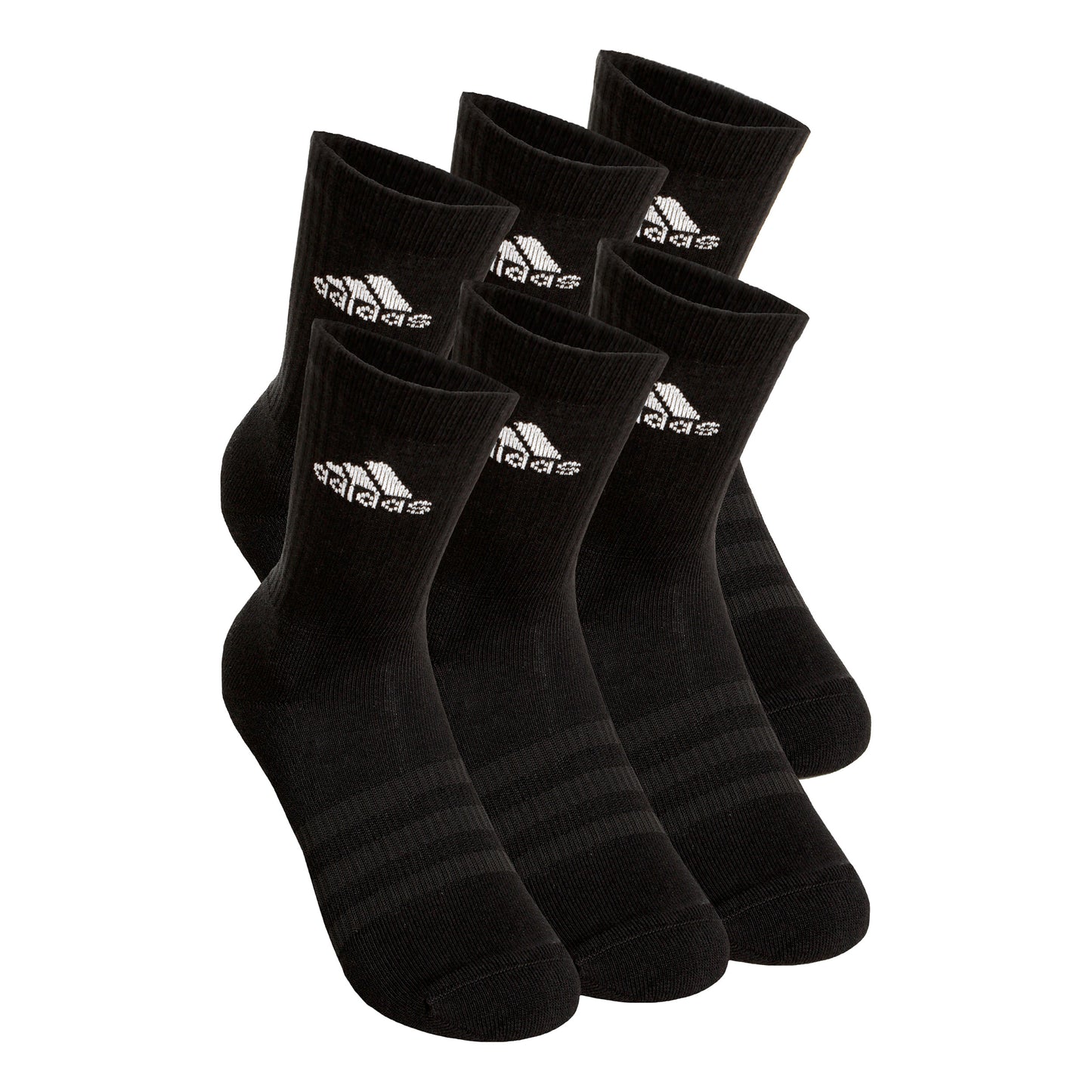 adidas Crew Sportswear Ankle Calcetines Deporte Pack De 6-Negro,Blanco