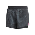 Split Shorts Hombres - negro, gris