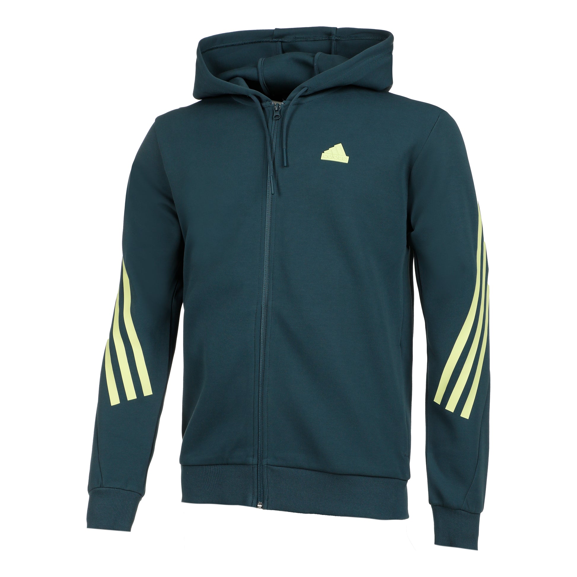 adidas Future Icon 3 Stripes Full-Zip Sudadera con cremallera Hombres - gris oscuro,