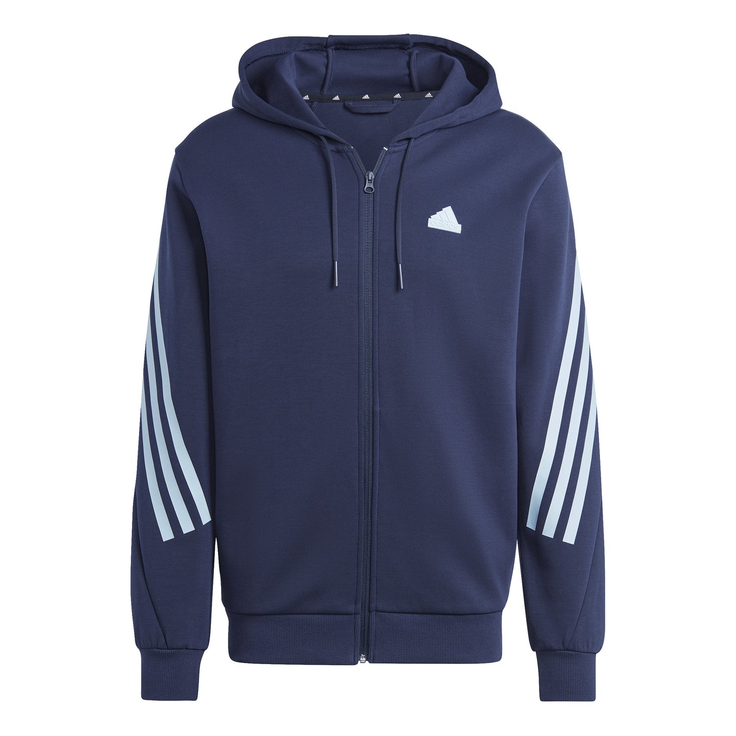 adidas Future Icon 3 Stripes Full-Zip Sudadera con cremallera Hombres - azul oscuro, turquesa