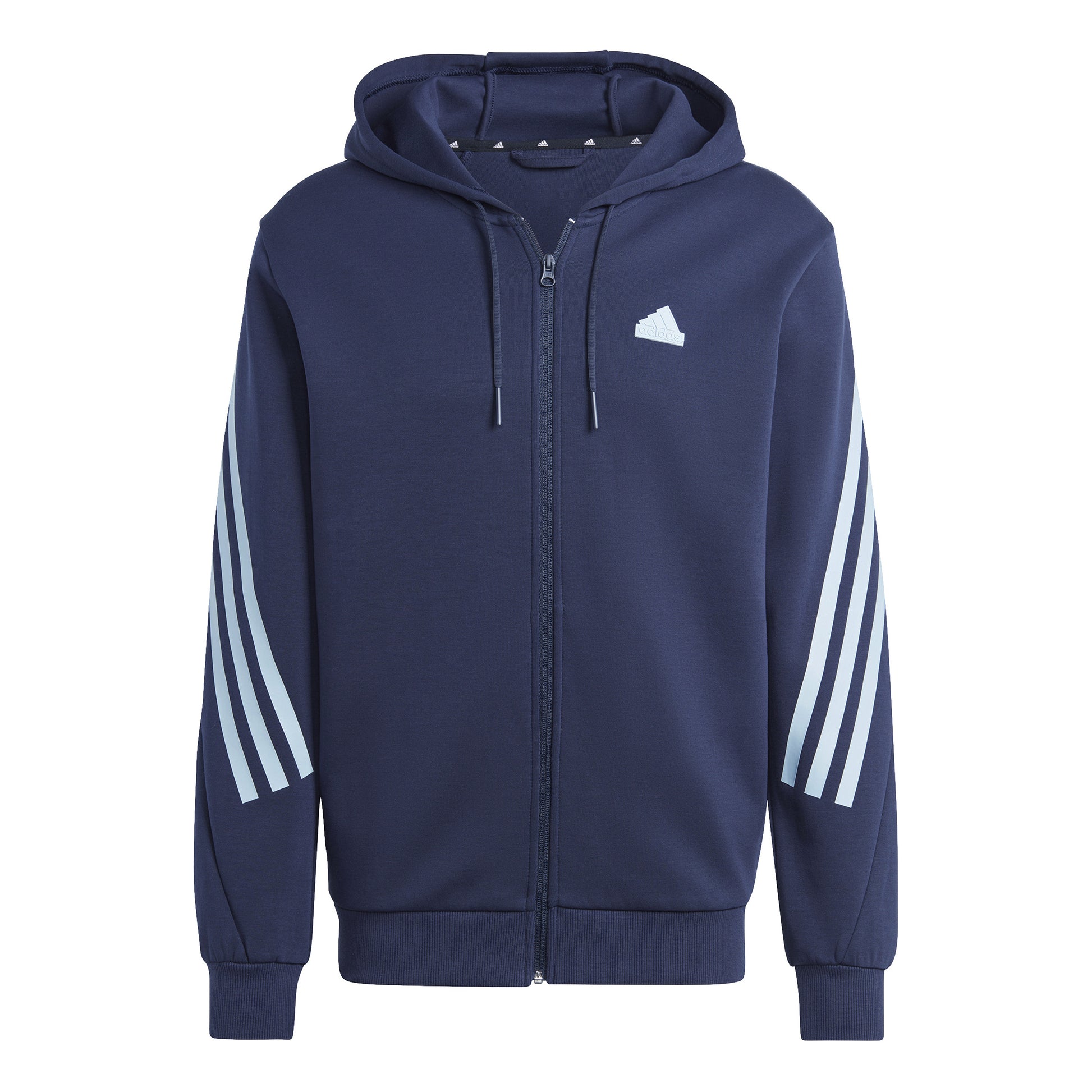 adidas Future Icon 3 Stripes Full-Zip Sudadera con cremallera Hombres - azul oscuro, turquesa
