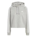 Future Icon 3 Stripes Full-Zip Sudadera con capucha Mujeres - gris claro,