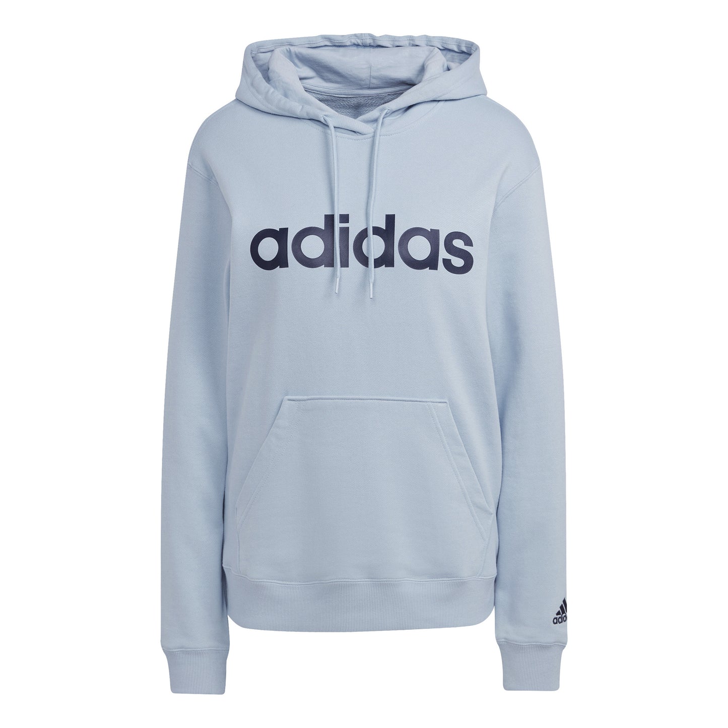 adidas Linear French Terry Sudadera con capucha Mujeres - azul-gris, azul oscuro