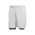 2in1 Pro Shorts Hombres-Gris Claro,Negro