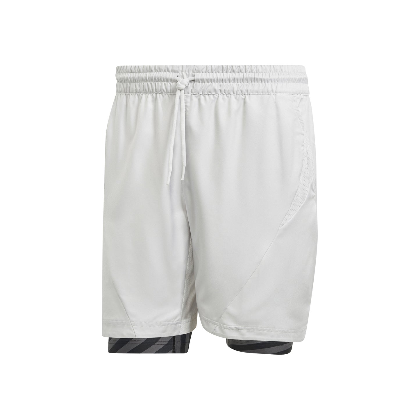 adidas 2in1 Pro Shorts Hombres-Gris Claro,Negro